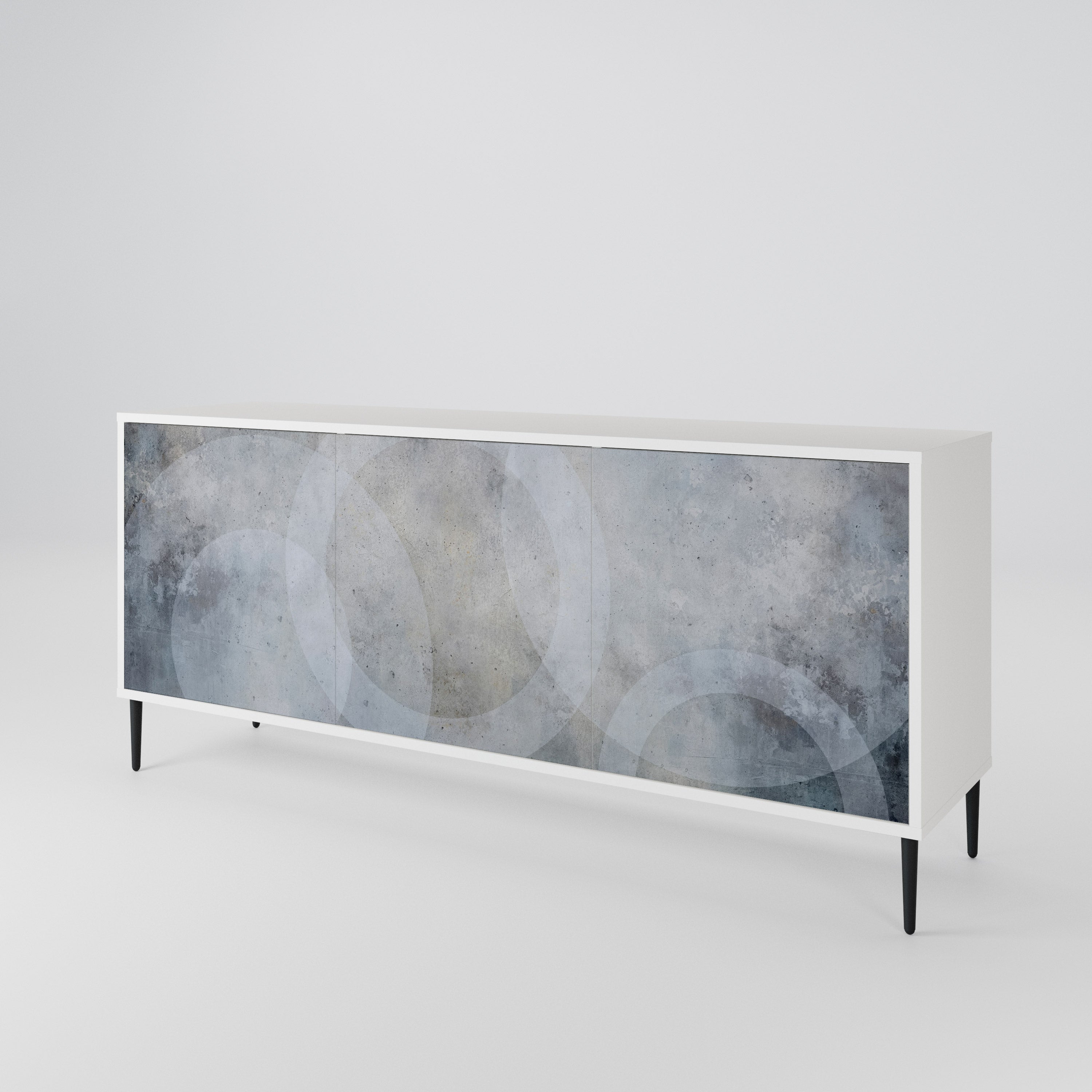 MUTED ARC Komoda 3-drzwiowa korpus Biały