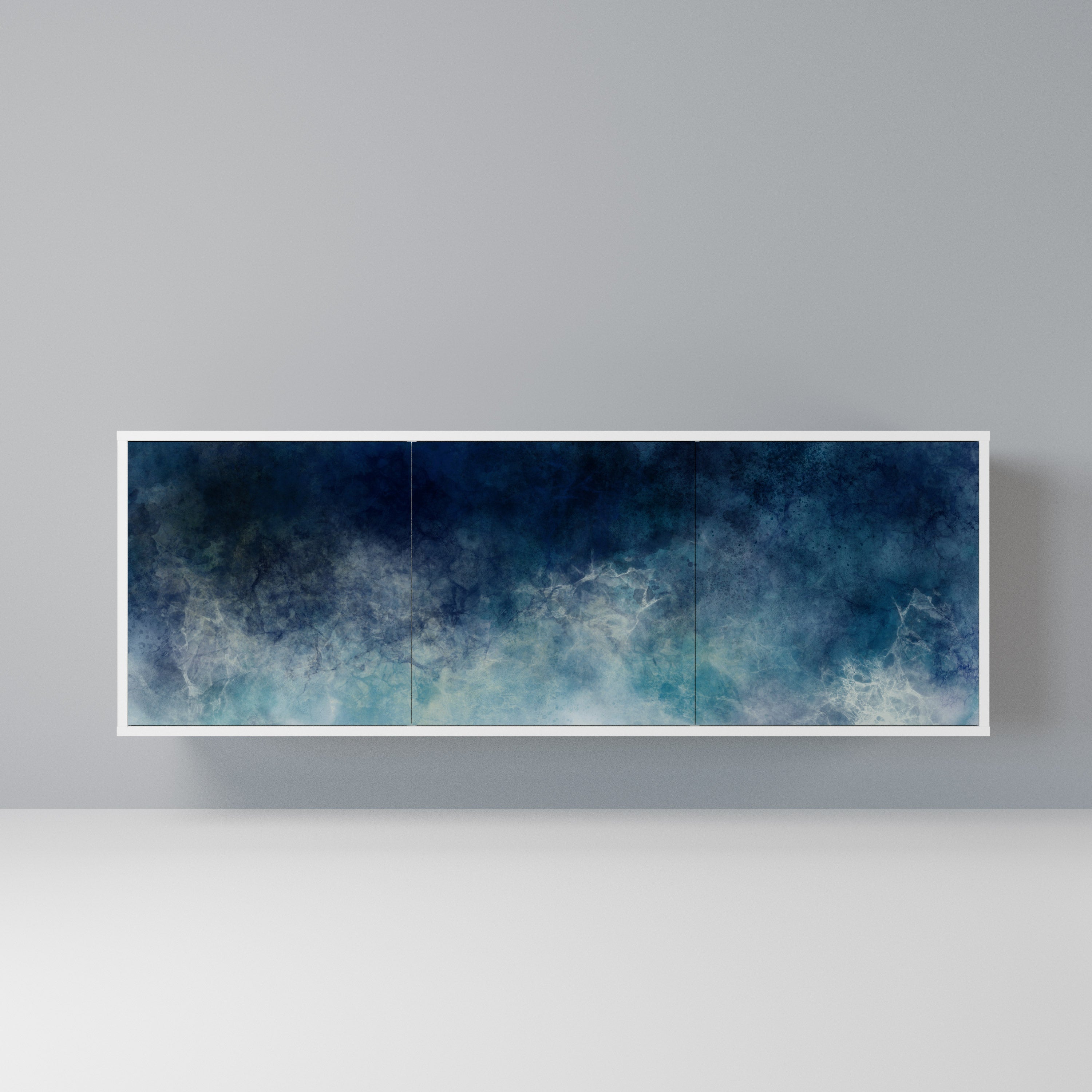 CELESTIAL FALL Komoda 3-drzwiowa korpus Biały