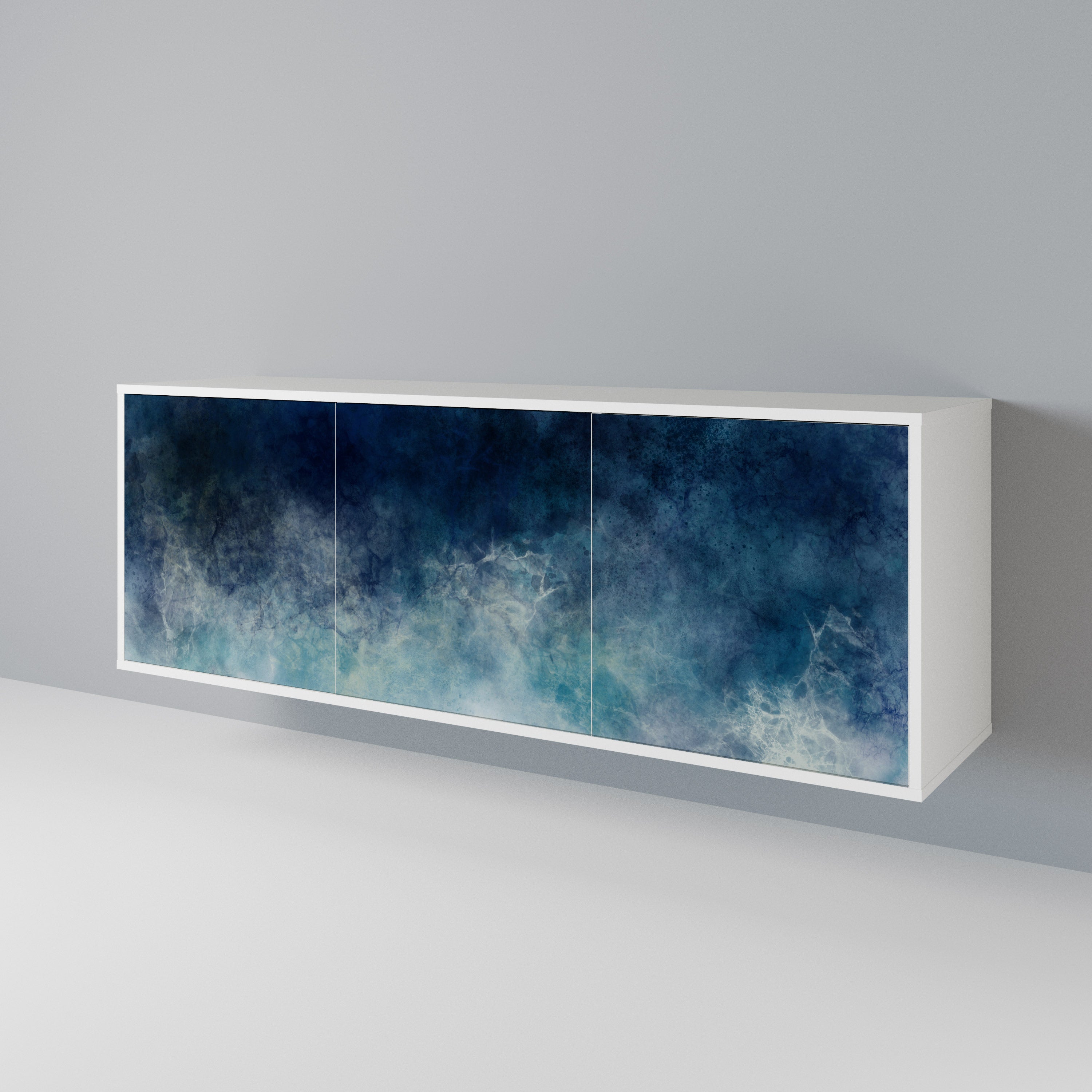 CELESTIAL FALL Komoda 3-drzwiowa korpus Biały