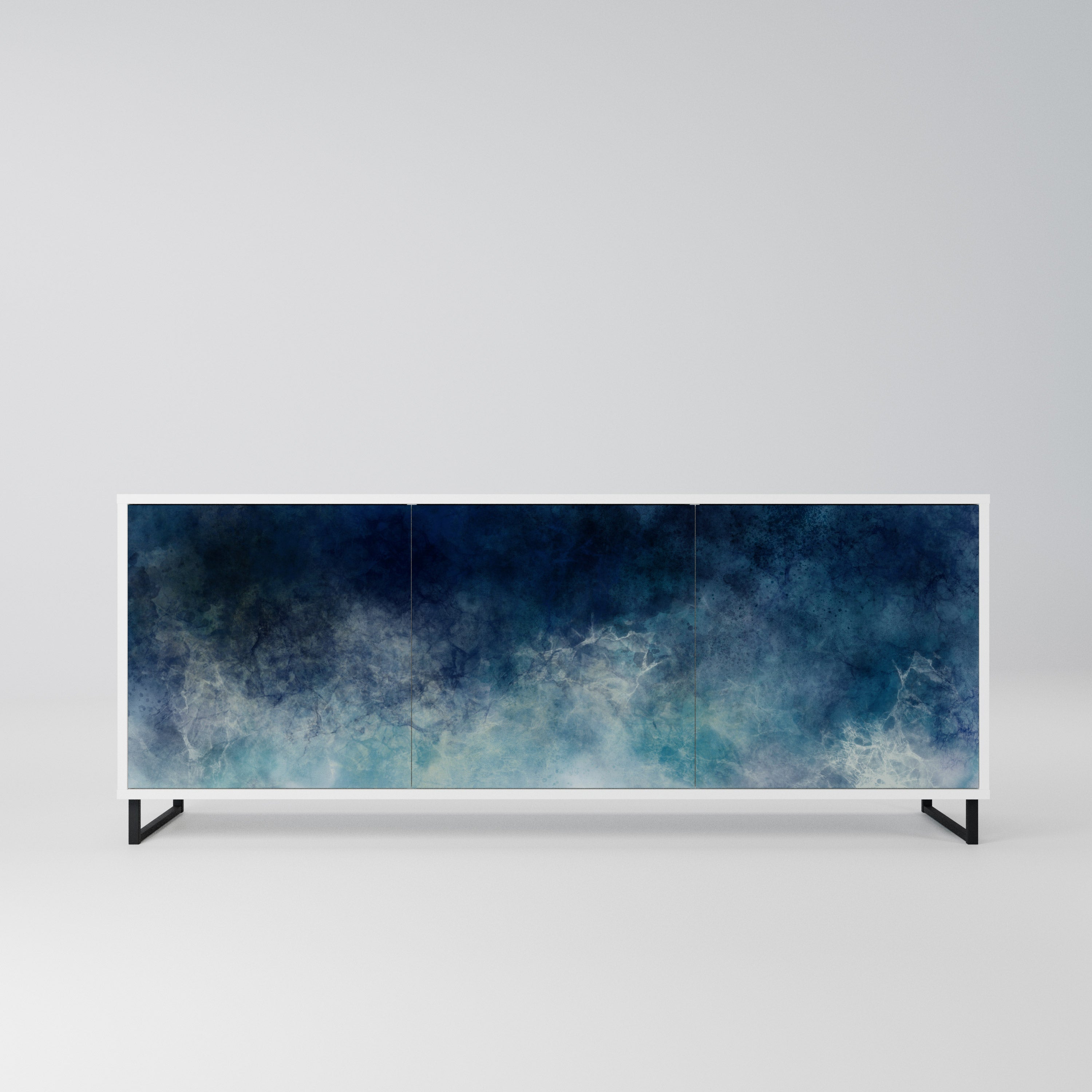 CELESTIAL FALL Komoda 3-drzwiowa korpus Biały