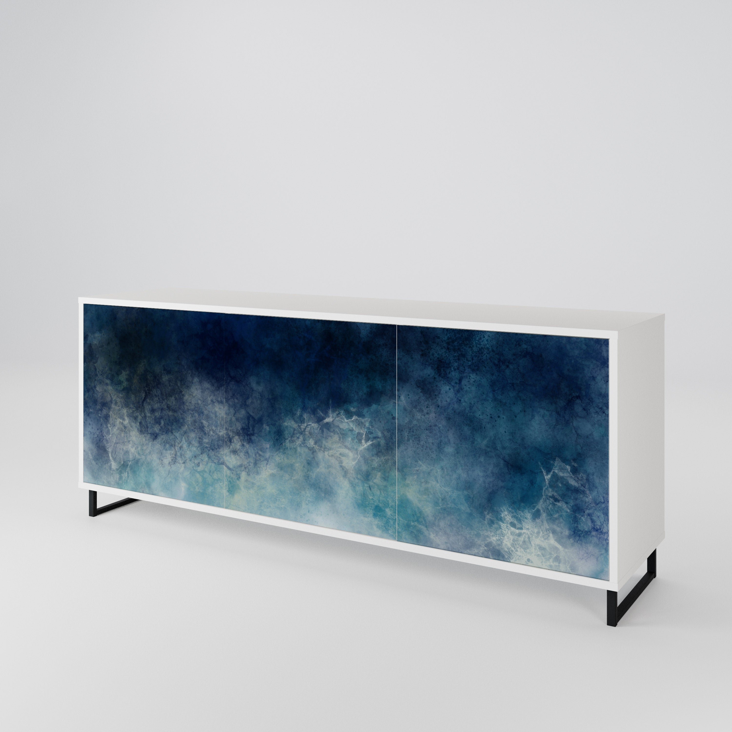 CELESTIAL FALL Komoda 3-drzwiowa korpus Biały