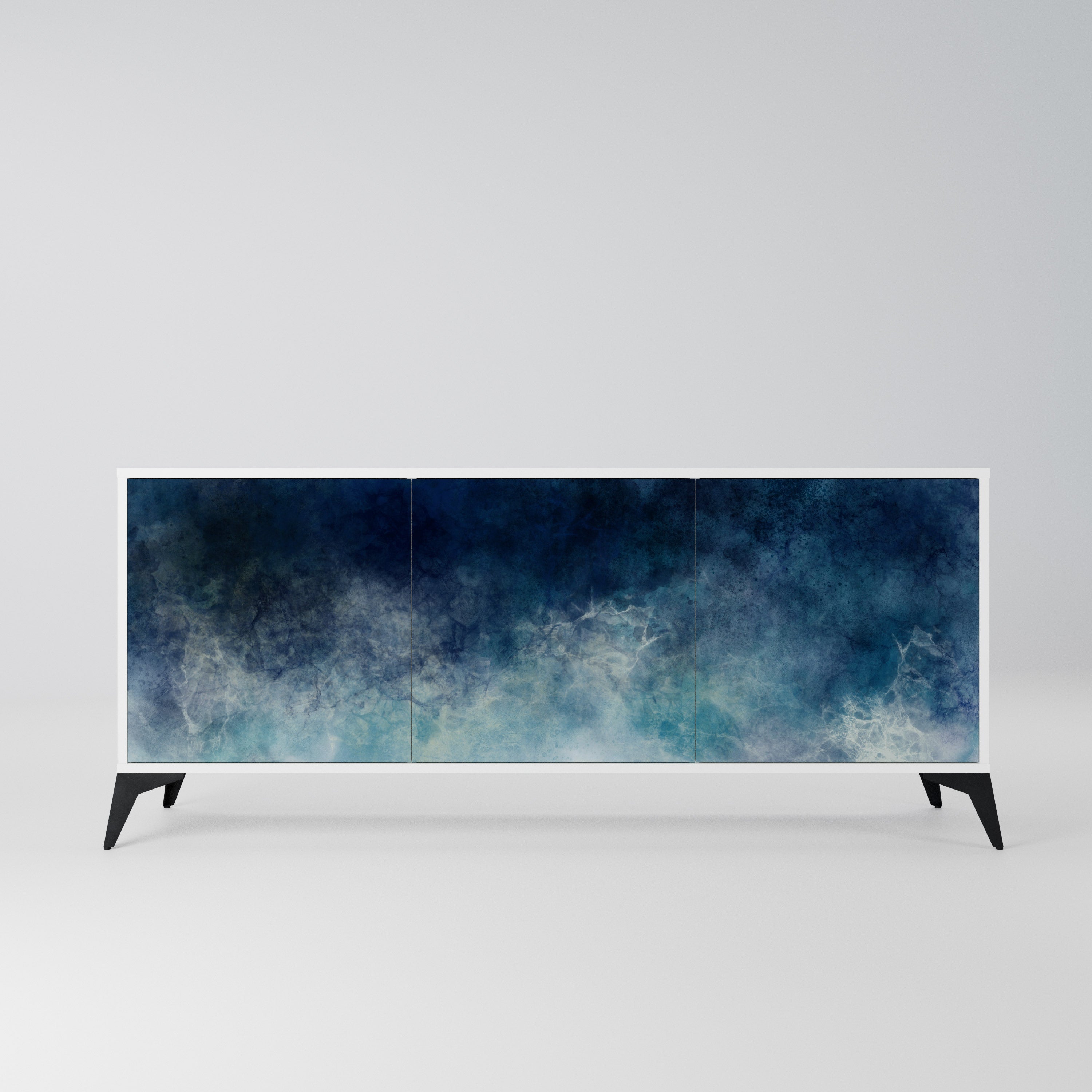 CELESTIAL FALL Komoda 3-drzwiowa korpus Biały
