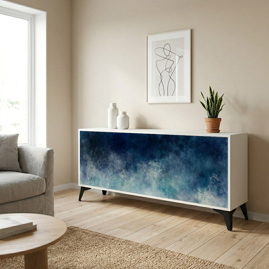 CELESTIAL FALL Komoda 3-drzwiowa korpus Biały