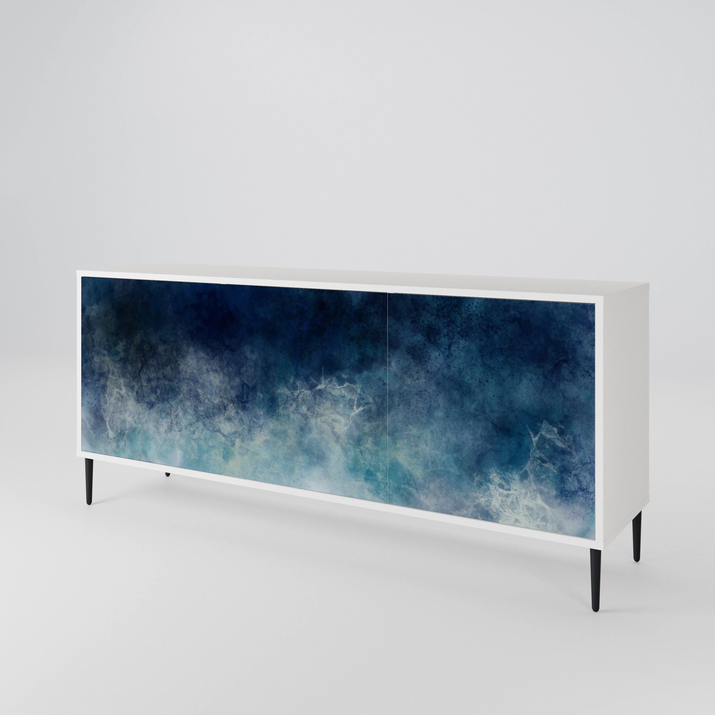 CELESTIAL FALL Komoda 3-drzwiowa korpus Biały