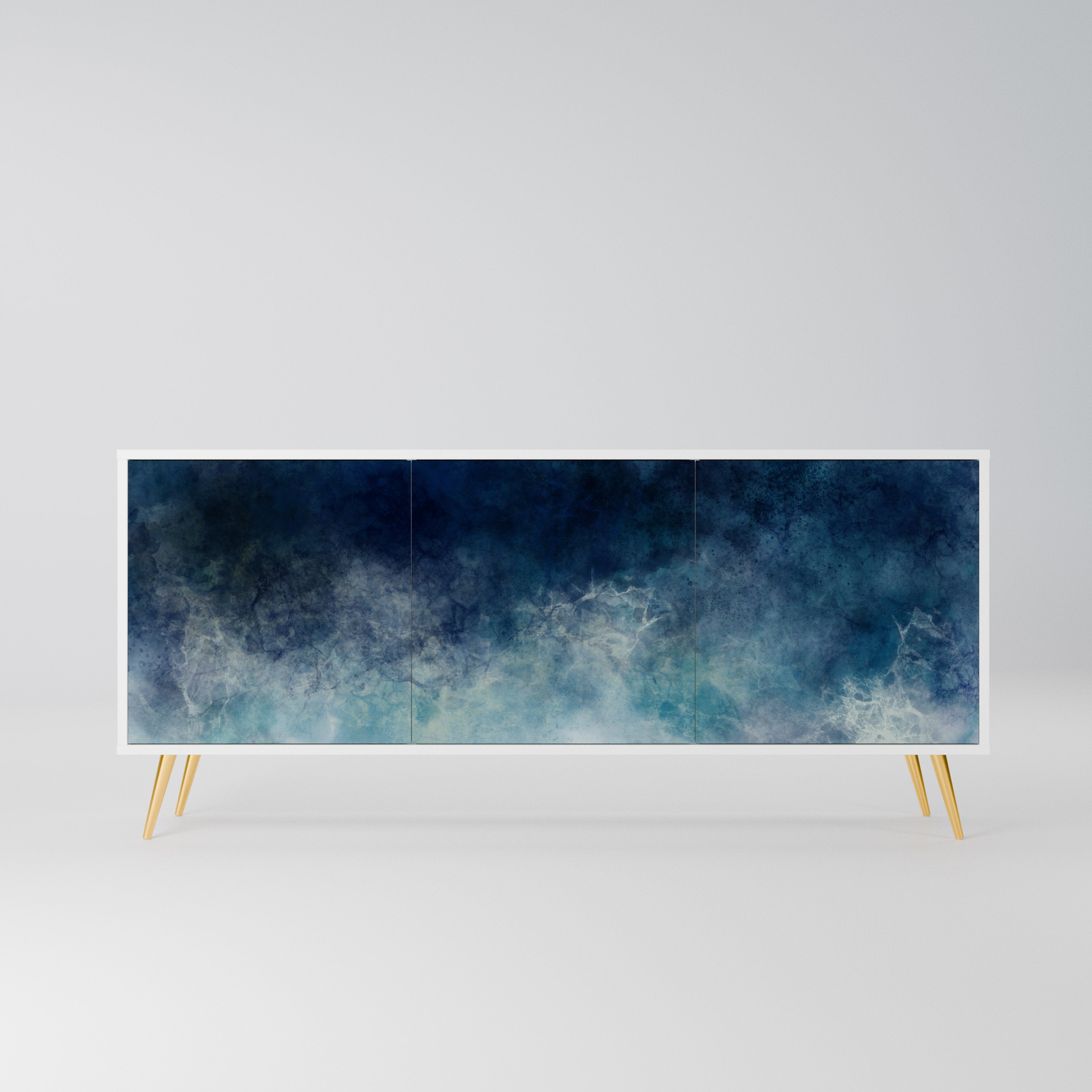 CELESTIAL FALL Komoda 3-drzwiowa korpus Biały