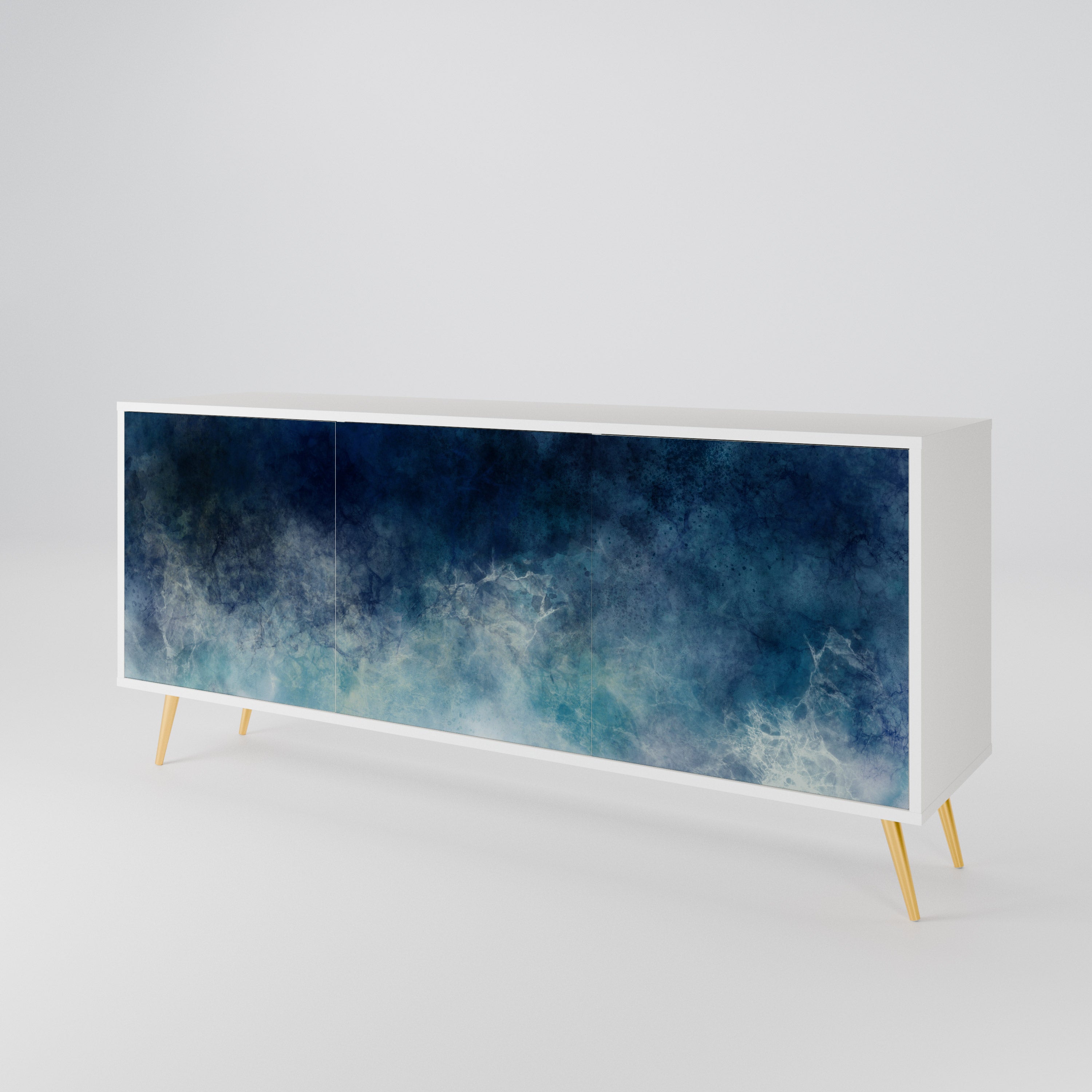 CELESTIAL FALL Komoda 3-drzwiowa korpus Biały
