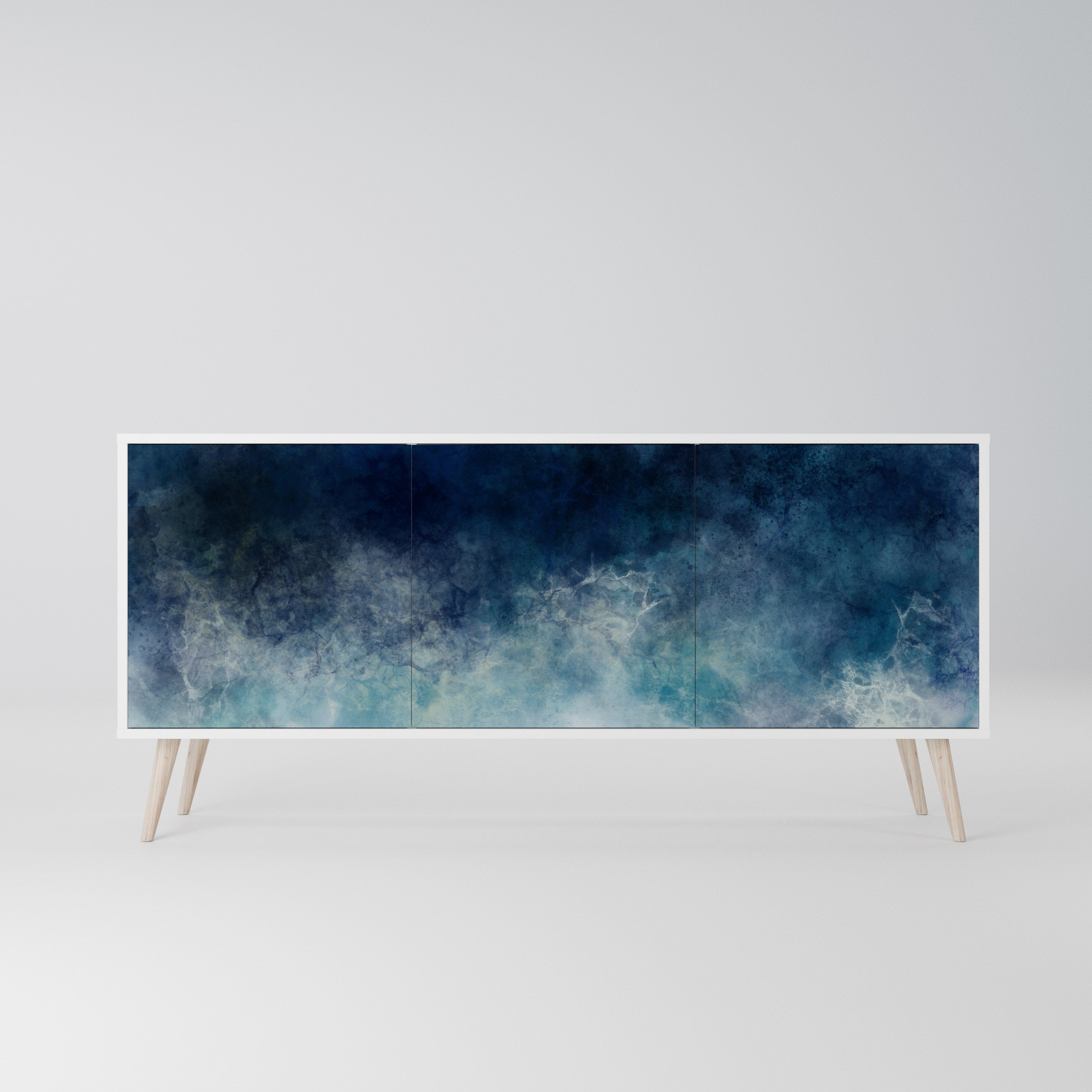 CELESTIAL FALL Komoda 3-drzwiowa korpus Biały