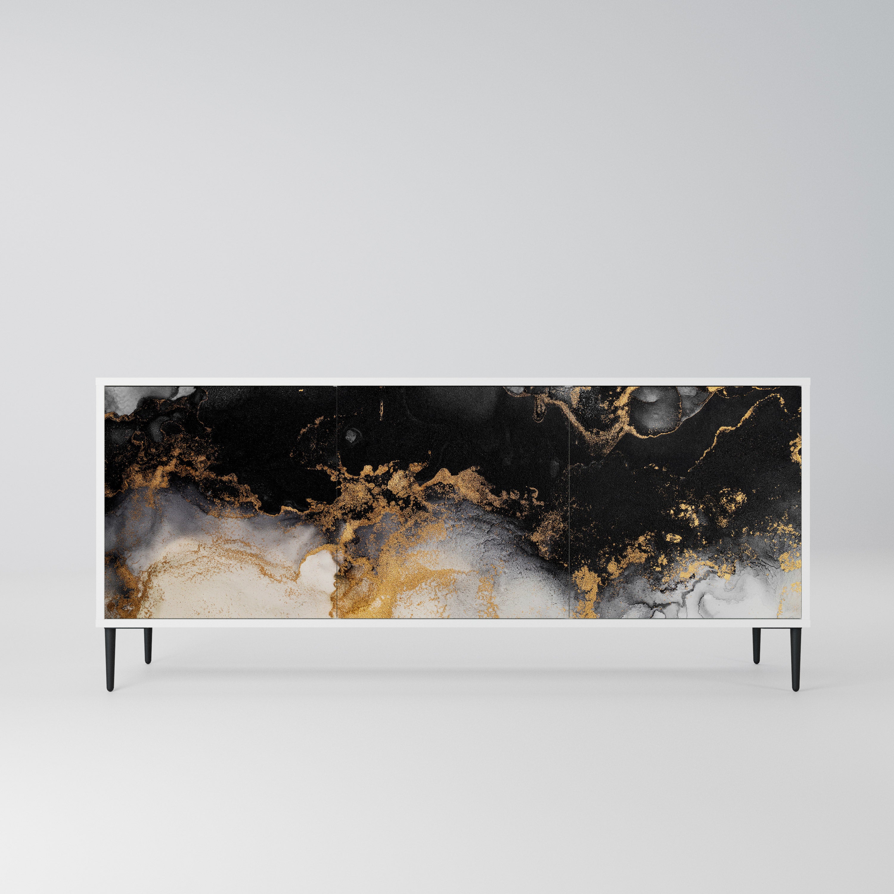 MARBLE OF TOMMORROW Komoda 3-drzwiowa korpus Biały