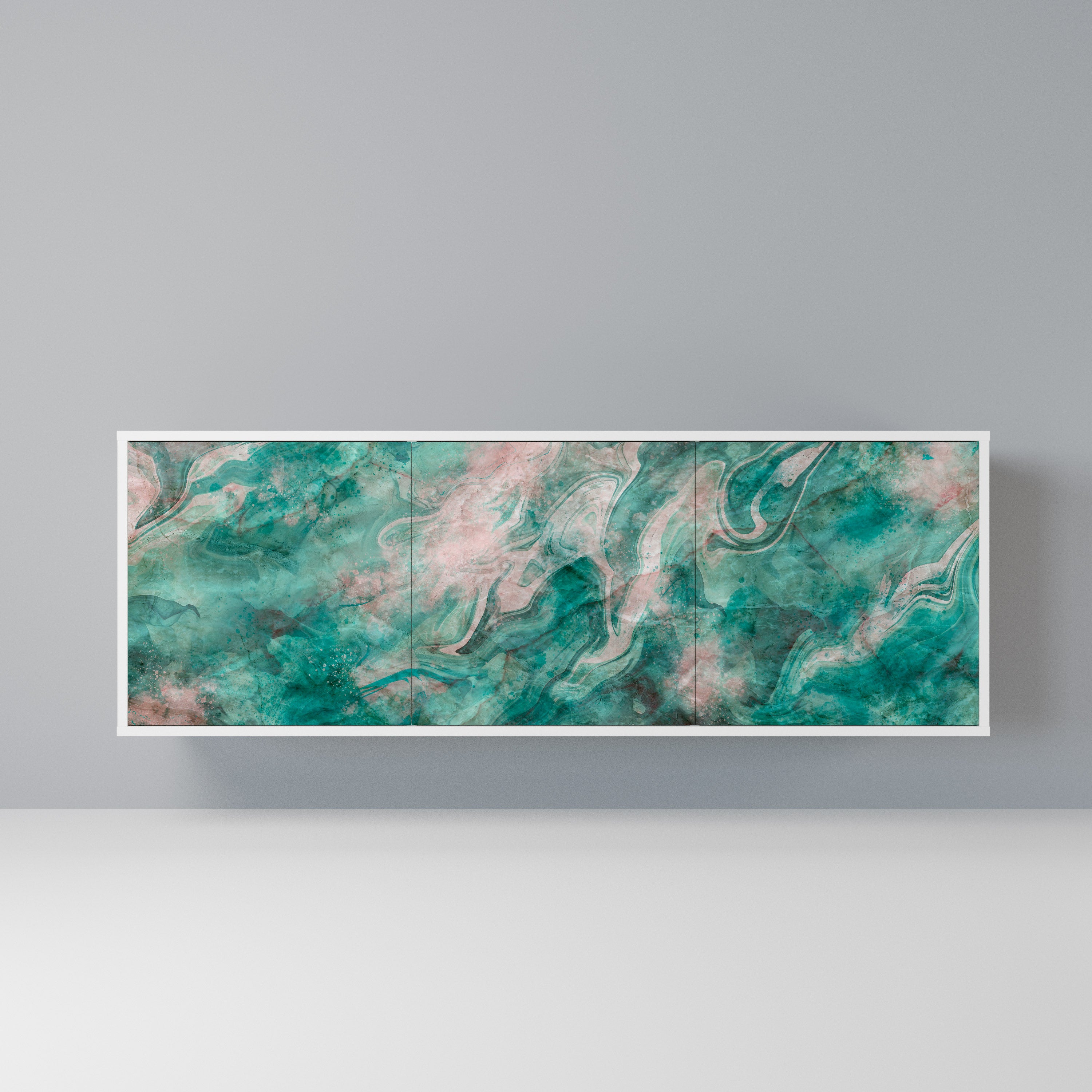 ABSTRACT ALCHEMY Komoda 3-drzwiowa korpus Biały