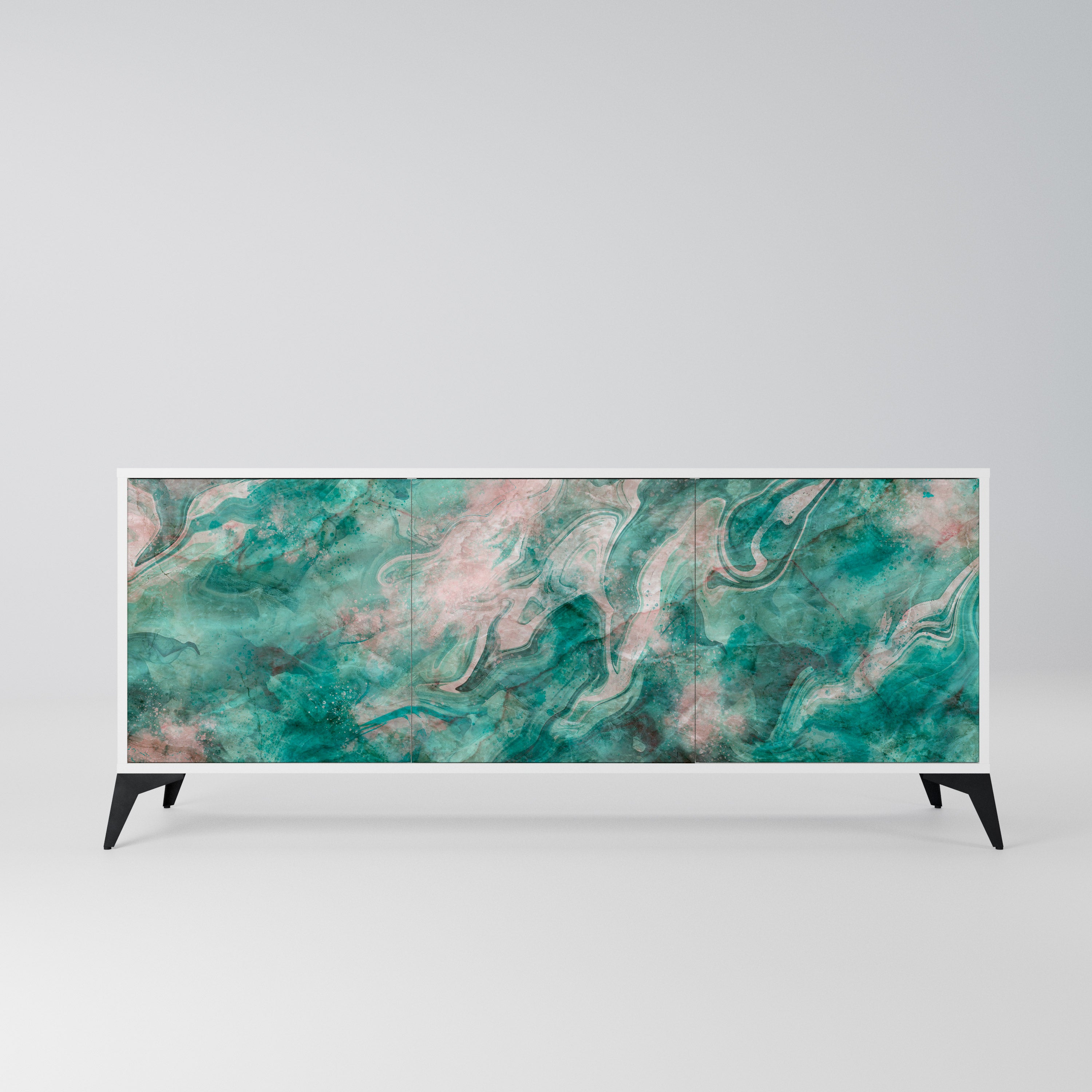 ABSTRACT ALCHEMY Komoda 3-drzwiowa korpus Biały