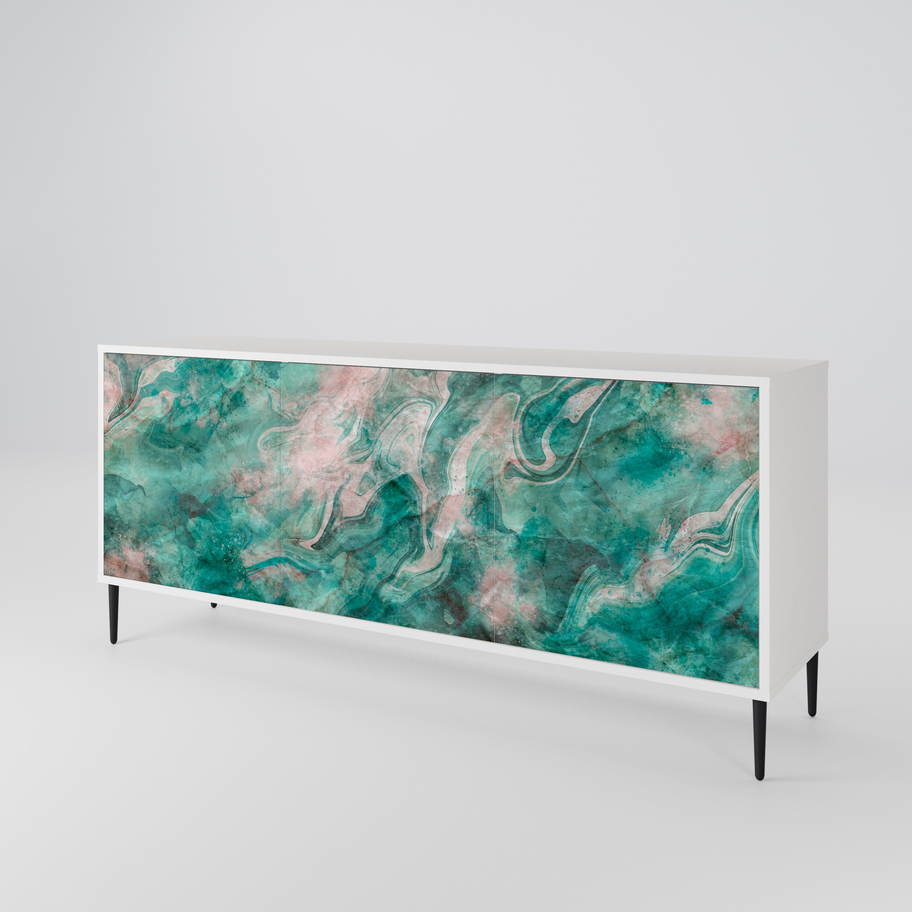 ABSTRACT ALCHEMY Komoda 3-drzwiowa korpus Biały