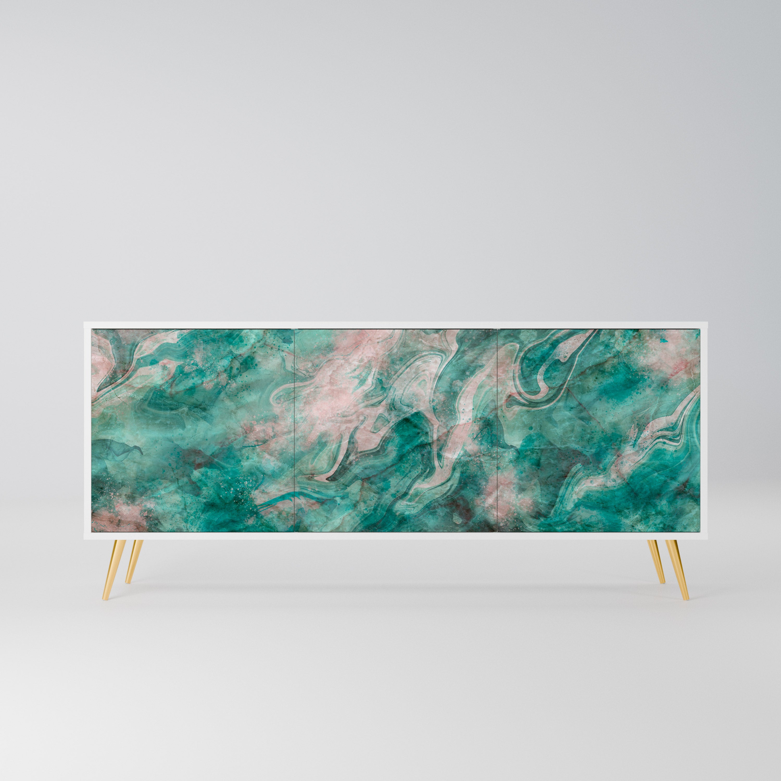 ABSTRACT ALCHEMY Komoda 3-drzwiowa korpus Biały