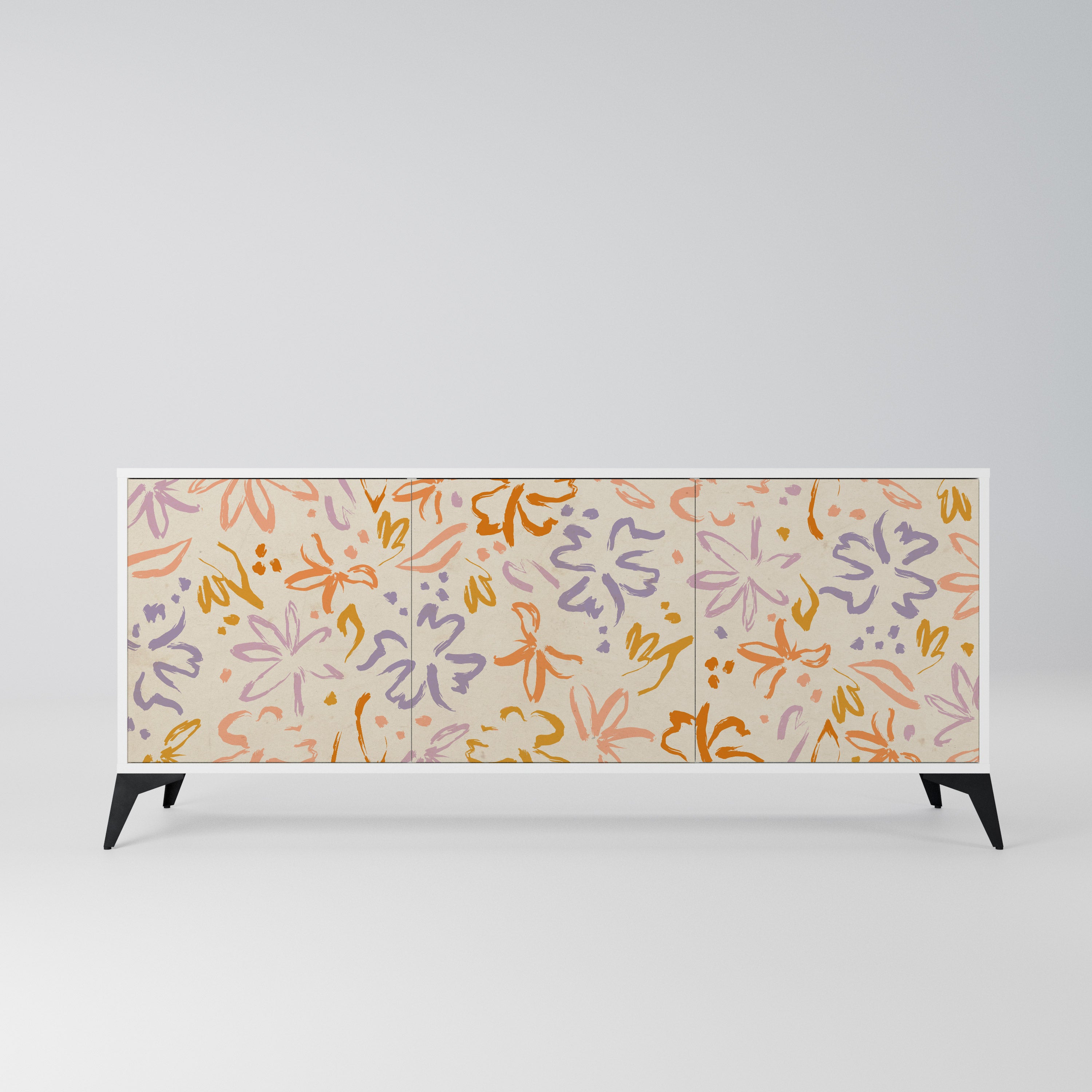 SPRING WHIMSY Komoda 3-drzwiowa korpus Biały