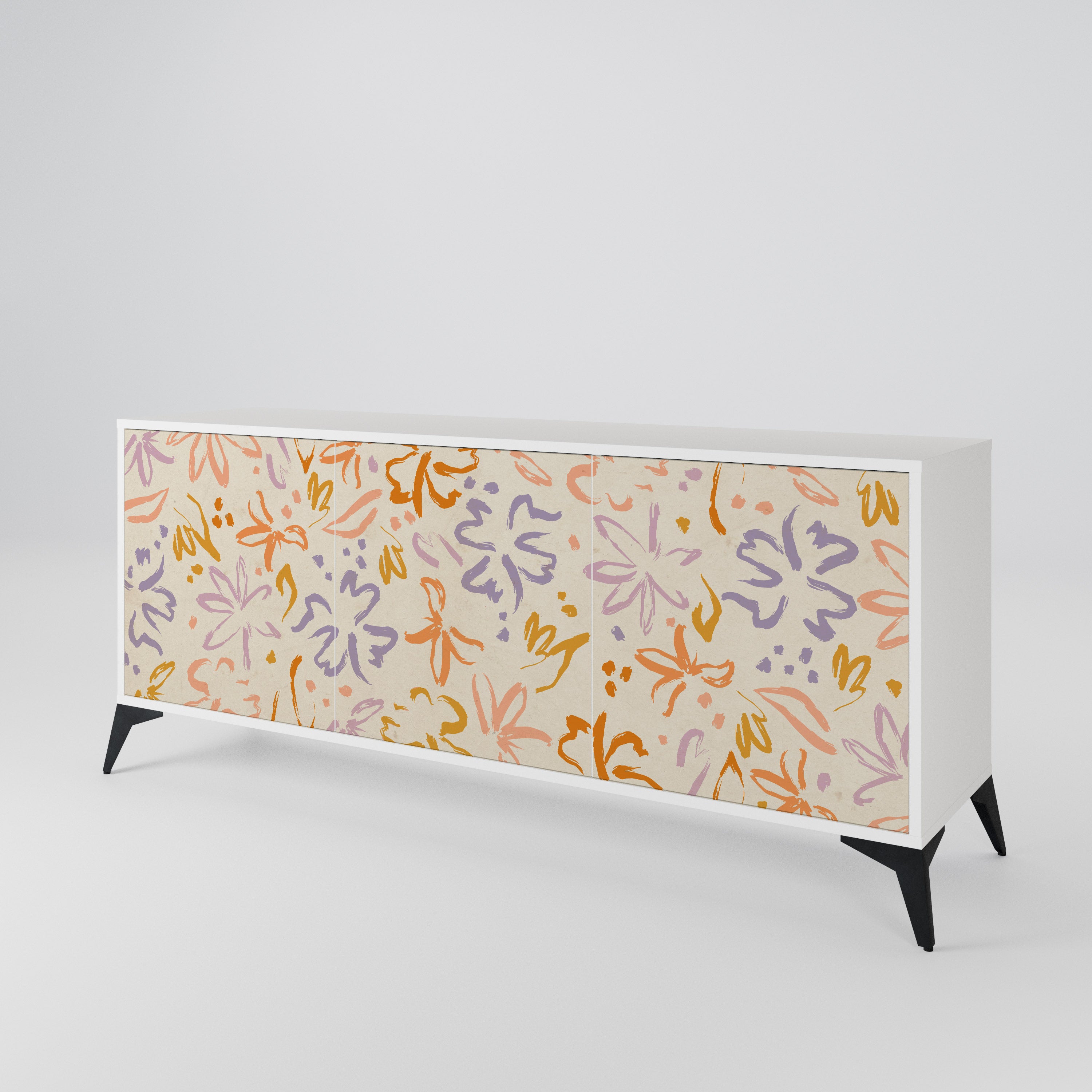 SPRING WHIMSY Komoda 3-drzwiowa korpus Biały