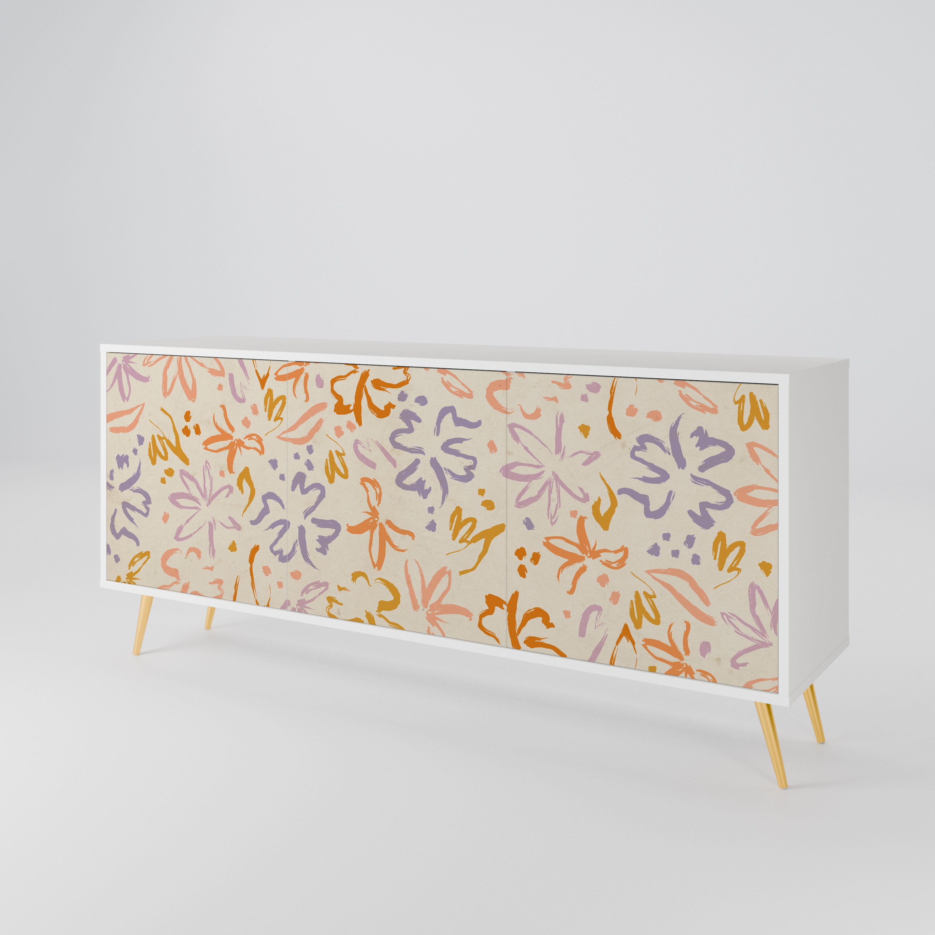 SPRING WHIMSY Komoda 3-drzwiowa korpus Biały
