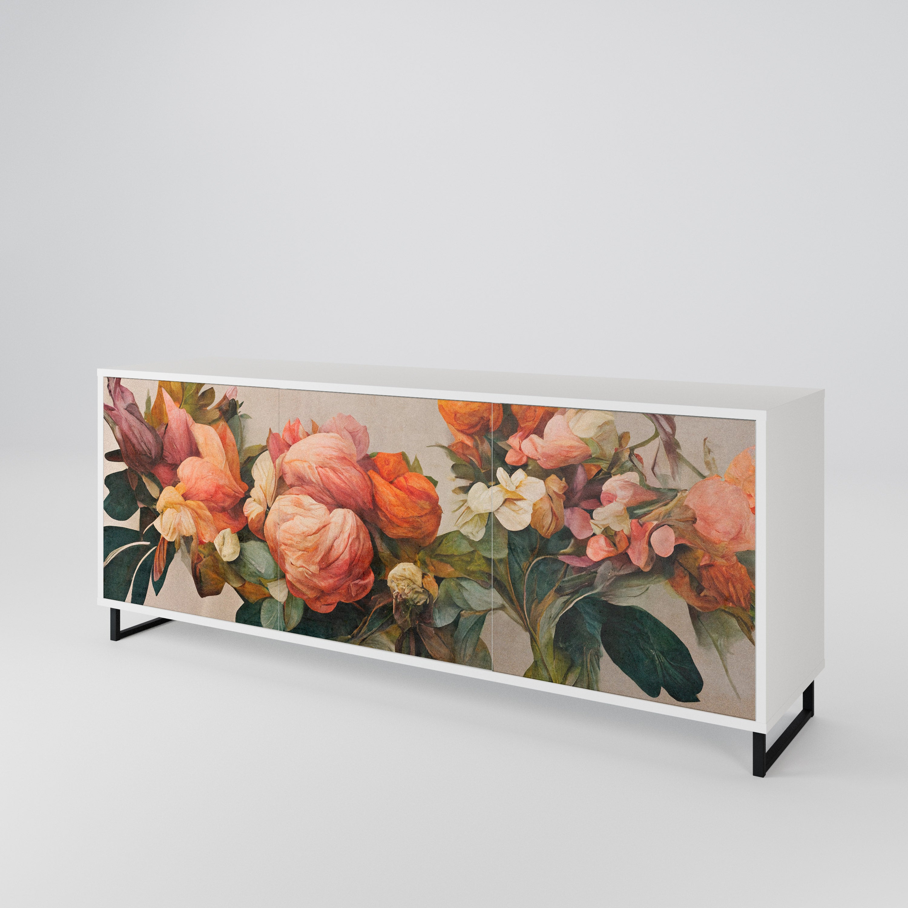 STYLISH BEAUTY Komoda 3-drzwiowa korpus Biały