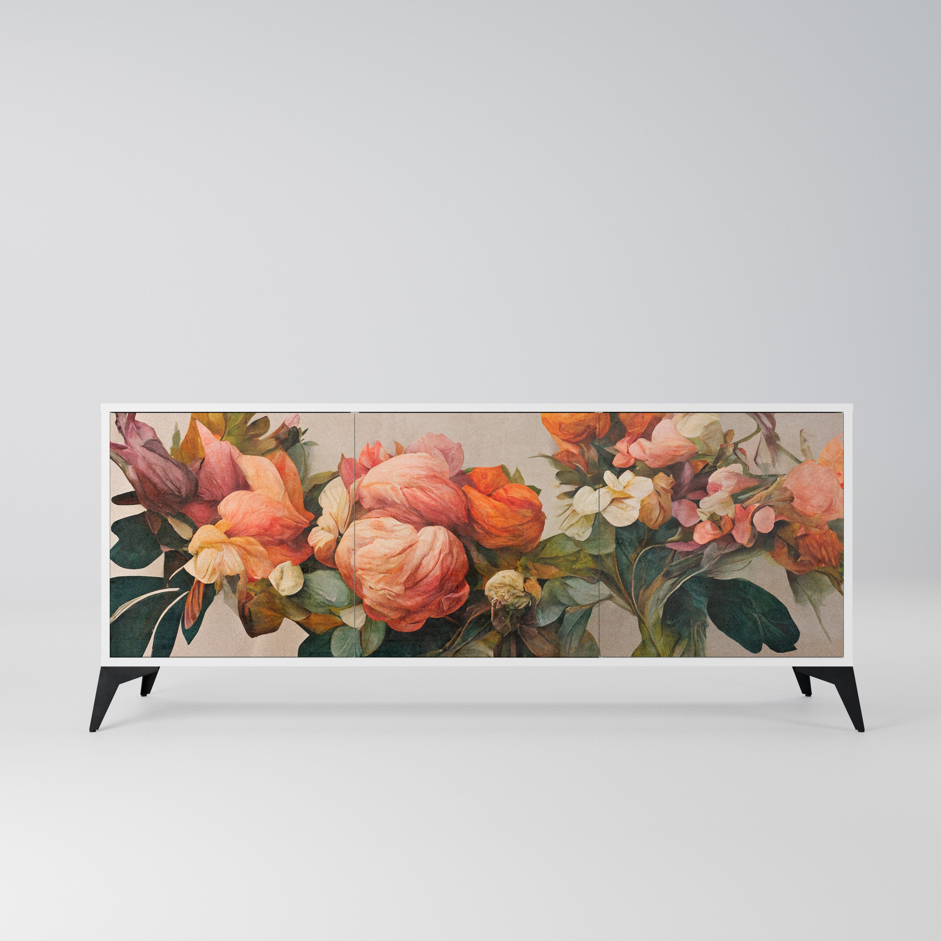 STYLISH BEAUTY Komoda 3-drzwiowa korpus Biały