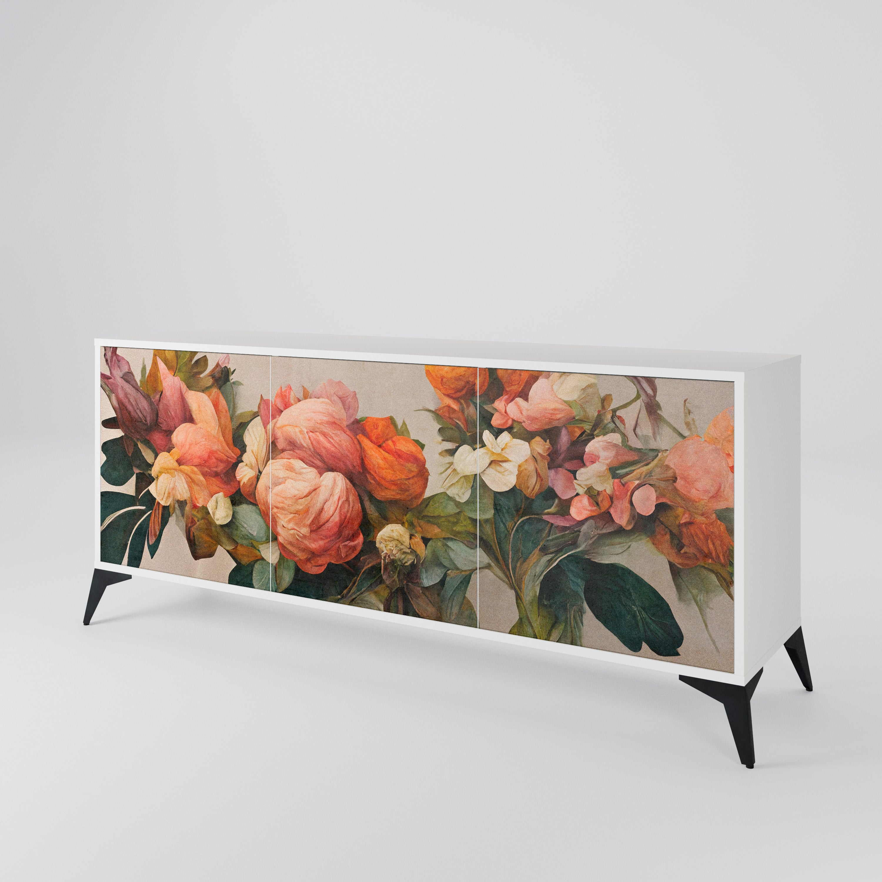 STYLISH BEAUTY Komoda 3-drzwiowa korpus Biały