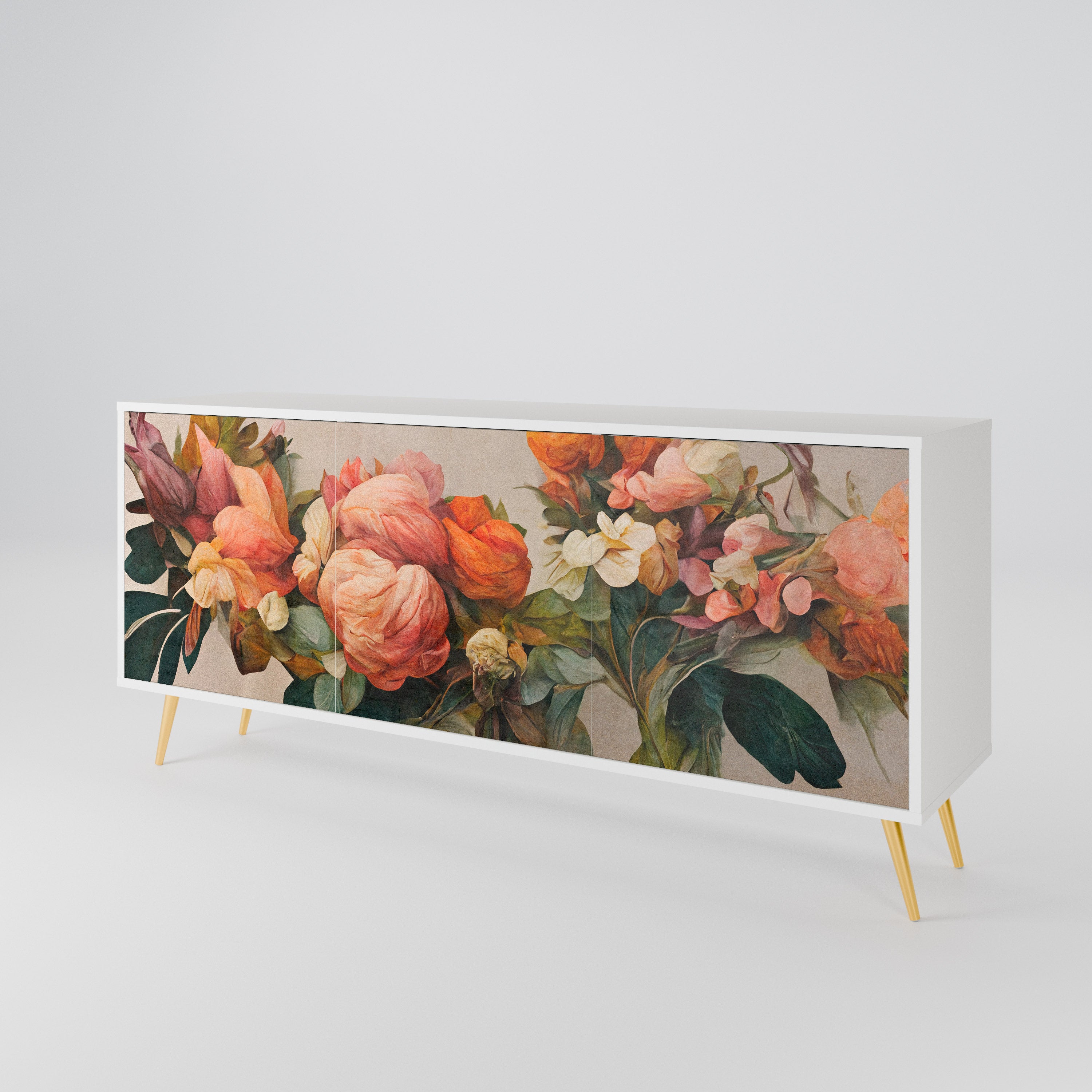 STYLISH BEAUTY Komoda 3-drzwiowa korpus Biały