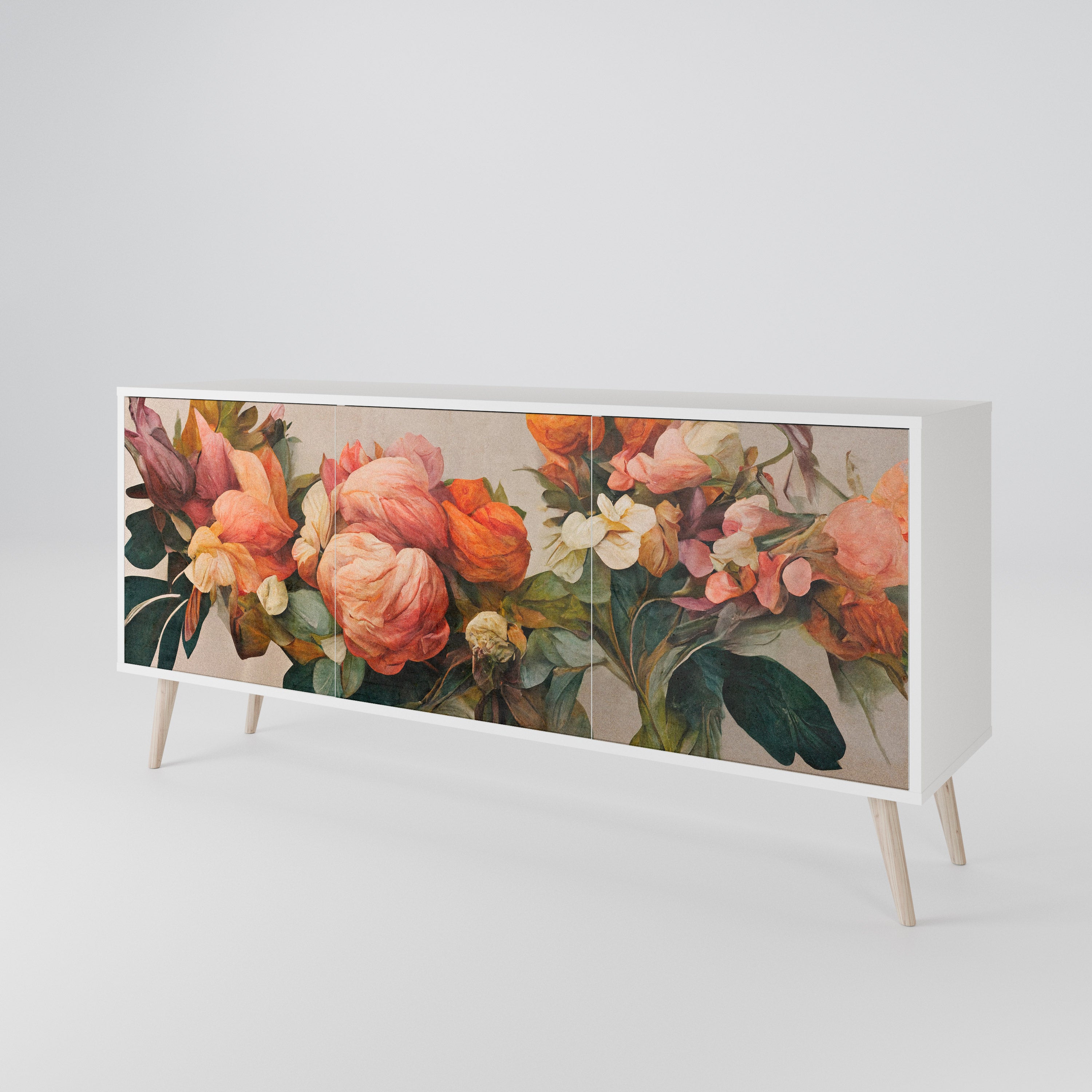STYLISH BEAUTY Komoda 3-drzwiowa korpus Biały