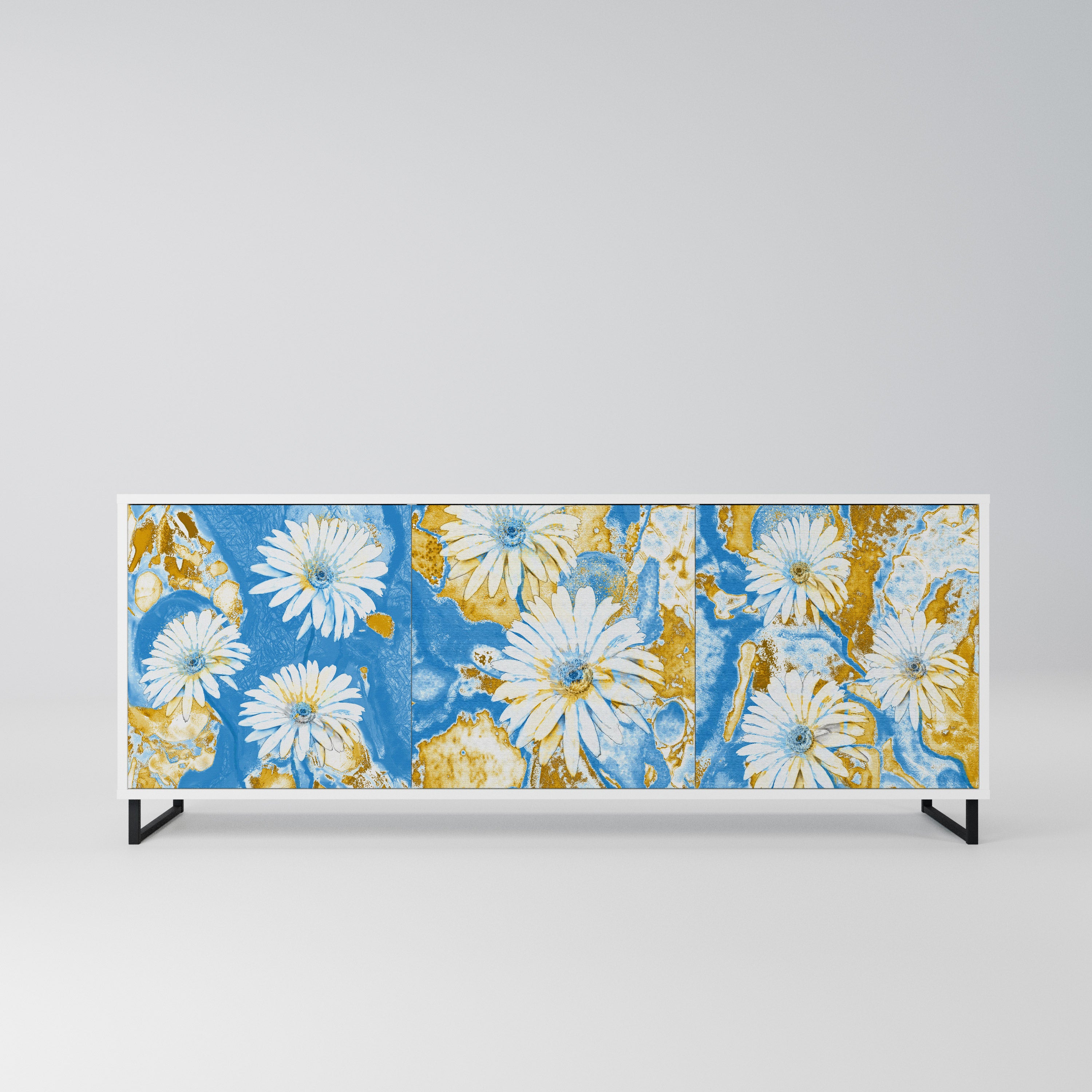 DAISY LUXE Komoda 3-drzwiowa korpus Biały