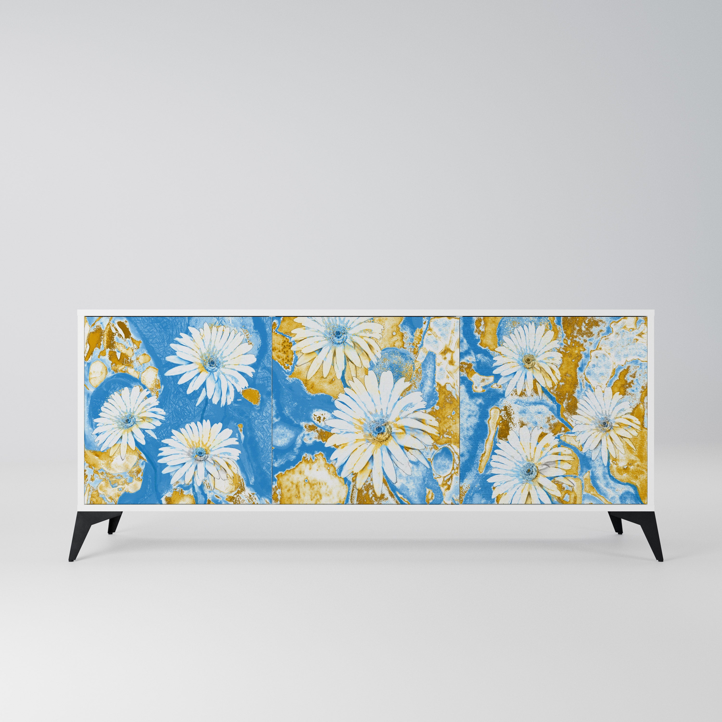 DAISY LUXE Komoda 3-drzwiowa korpus Biały