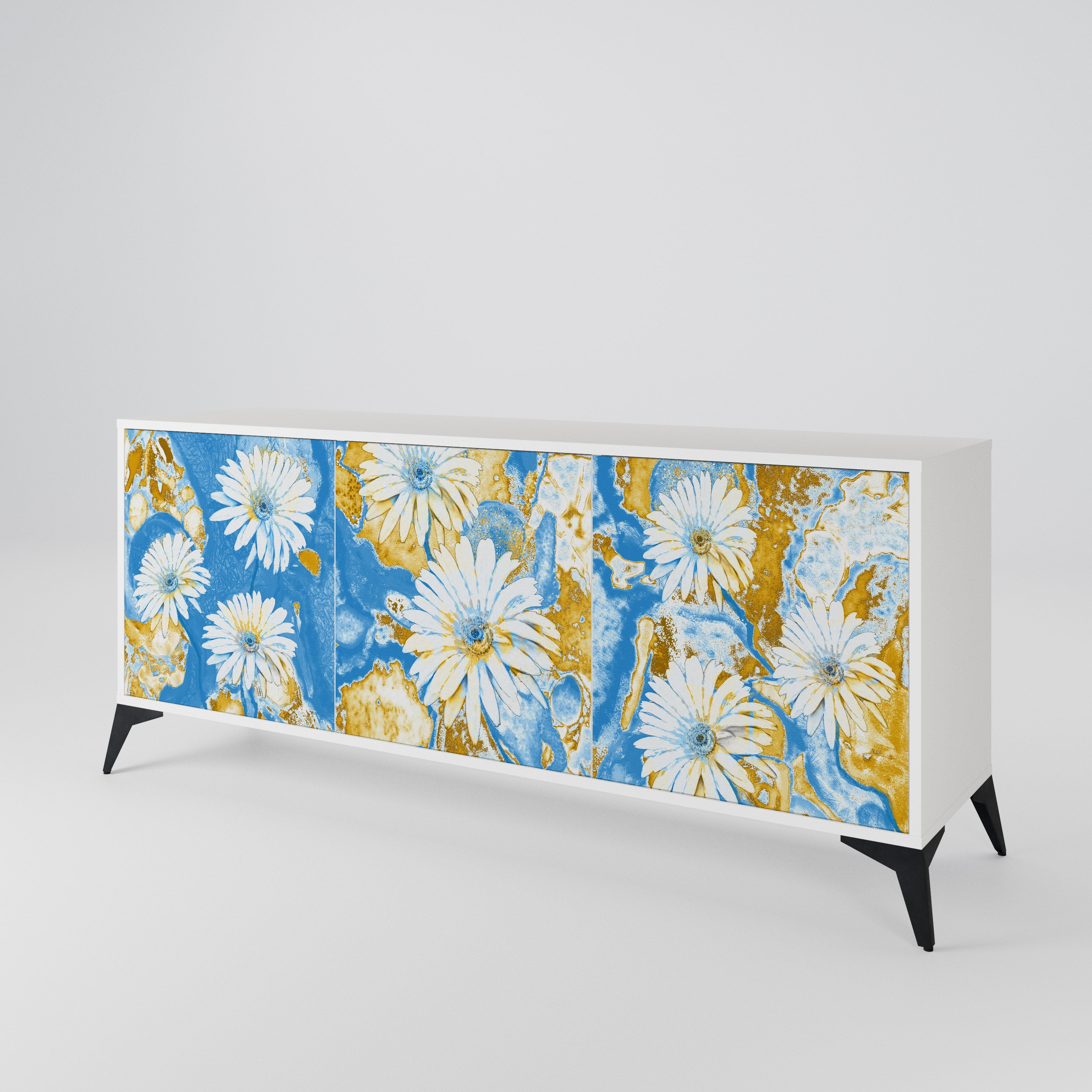 DAISY LUXE Komoda 3-drzwiowa korpus Biały