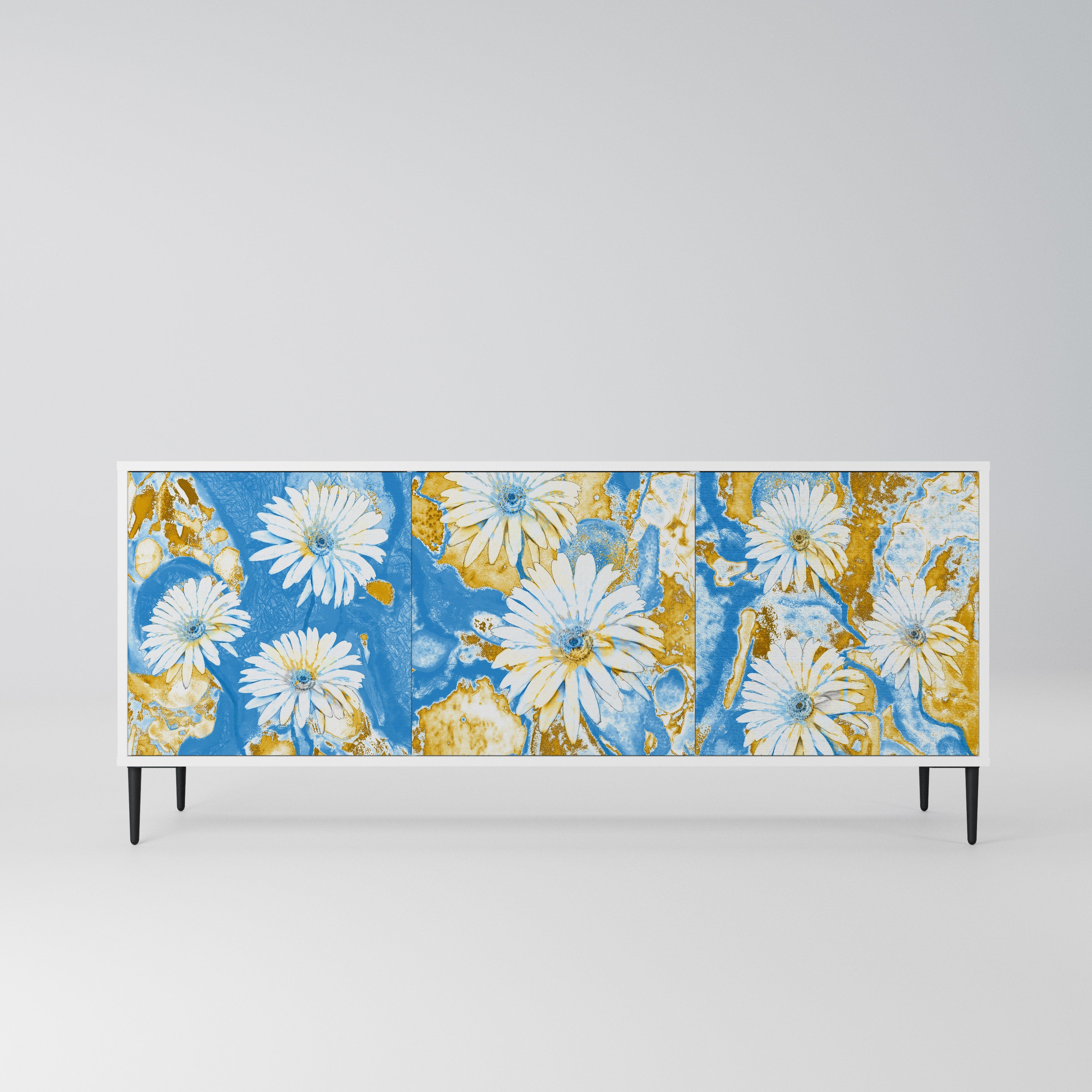 DAISY LUXE Komoda 3-drzwiowa korpus Biały
