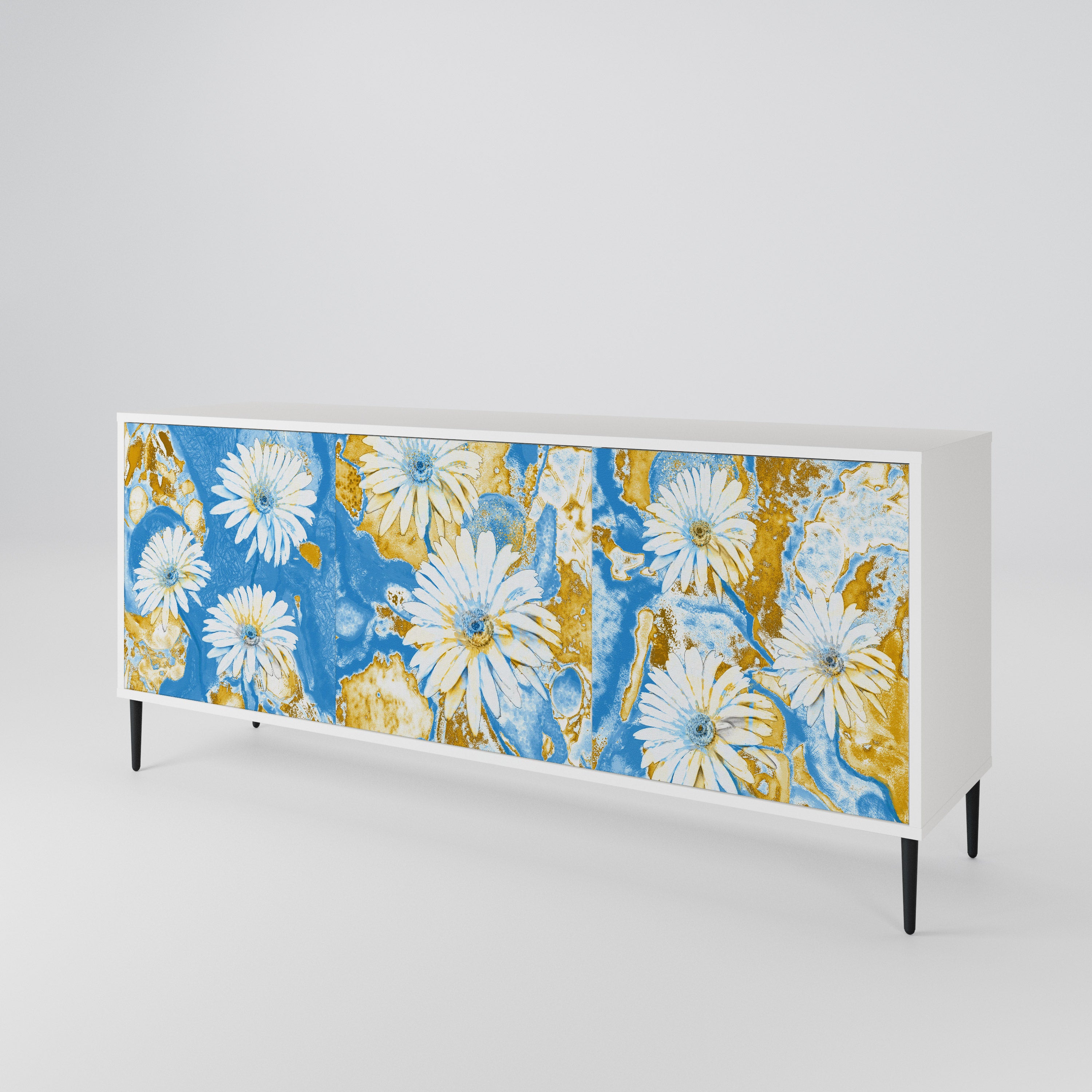 DAISY LUXE Komoda 3-drzwiowa korpus Biały