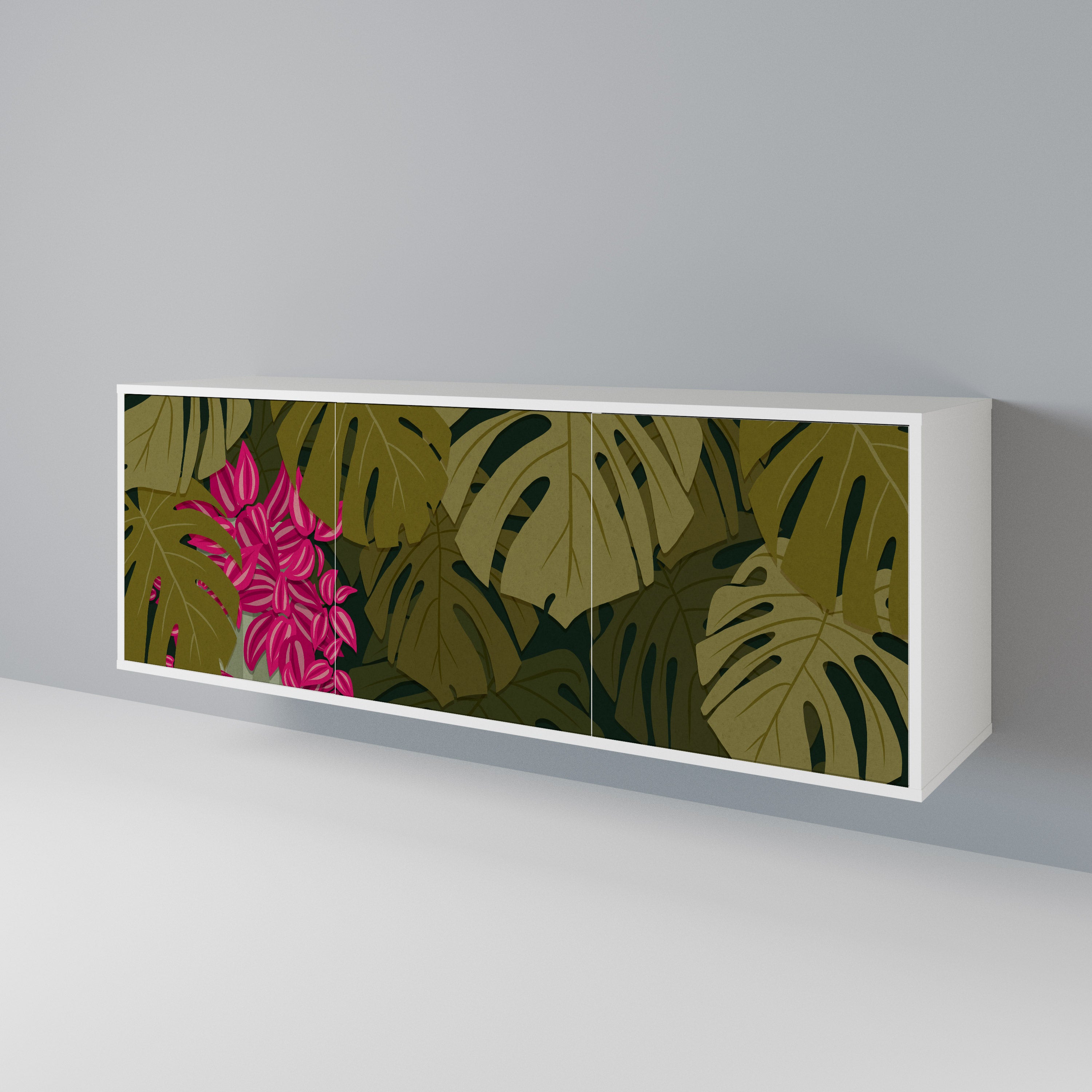 TROPICAL BEAUTY Komoda 3-drzwiowa korpus Biały