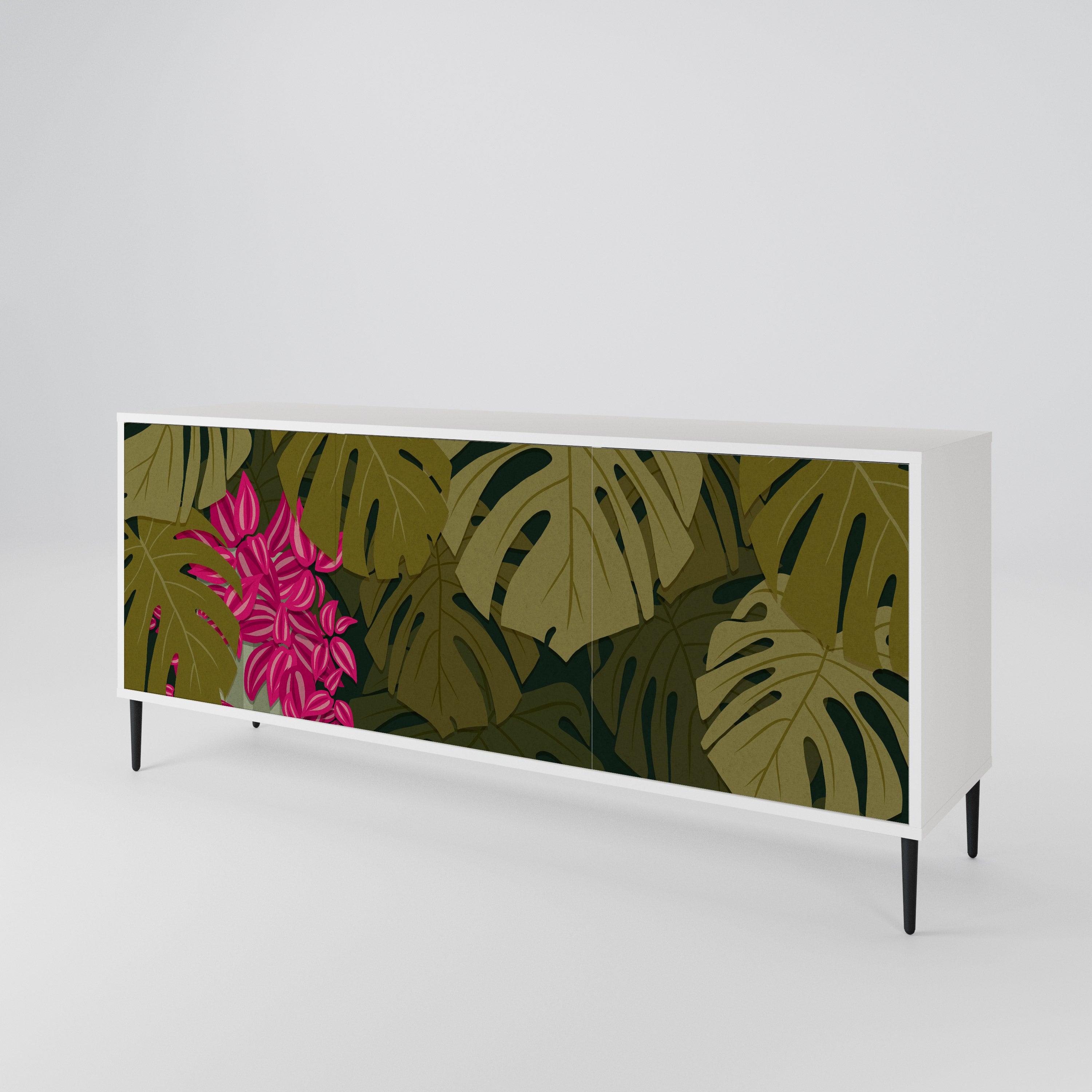 TROPICAL BEAUTY Komoda 3-drzwiowa korpus Biały