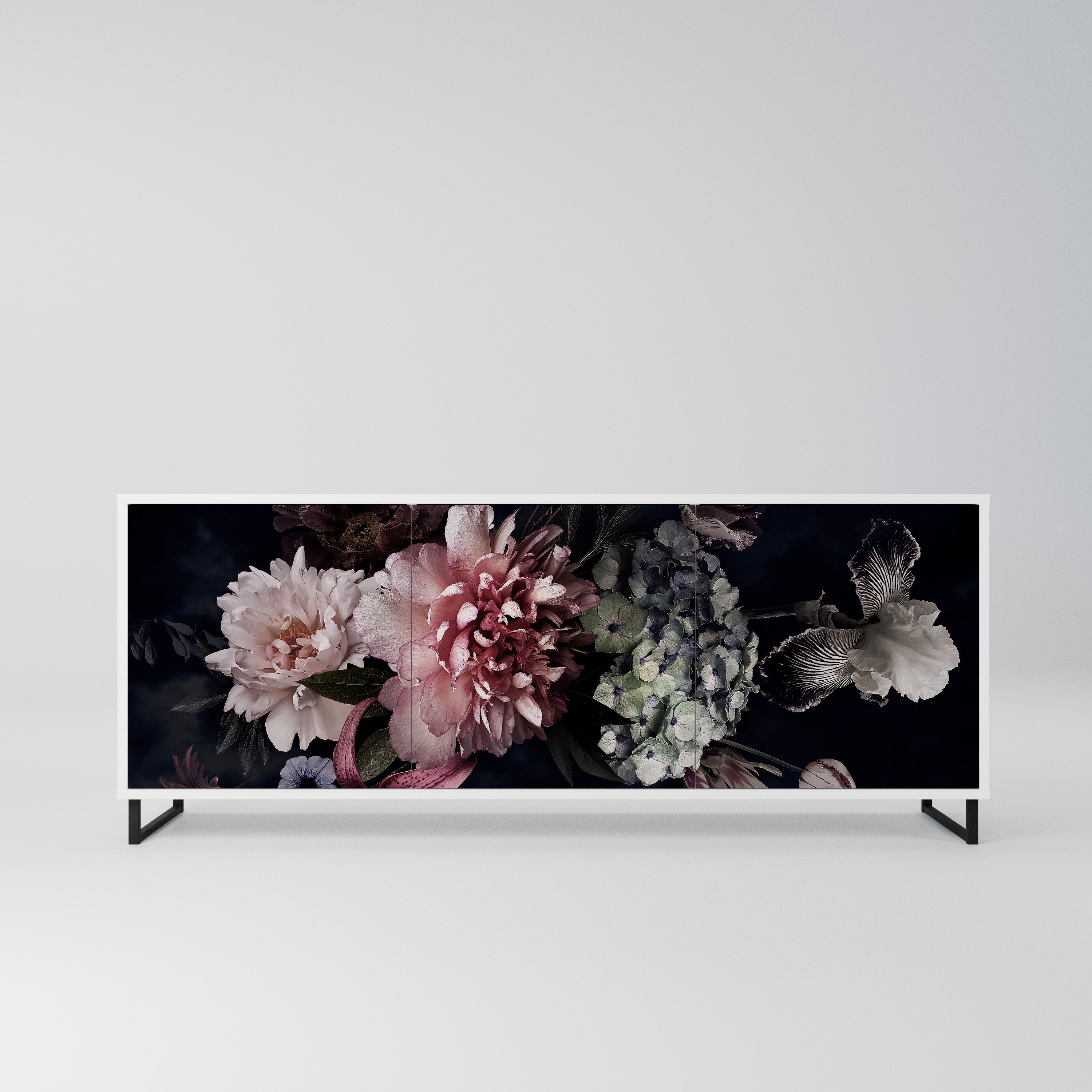 PURE BLOSSOM Komoda 3-drzwiowa korpus Biały