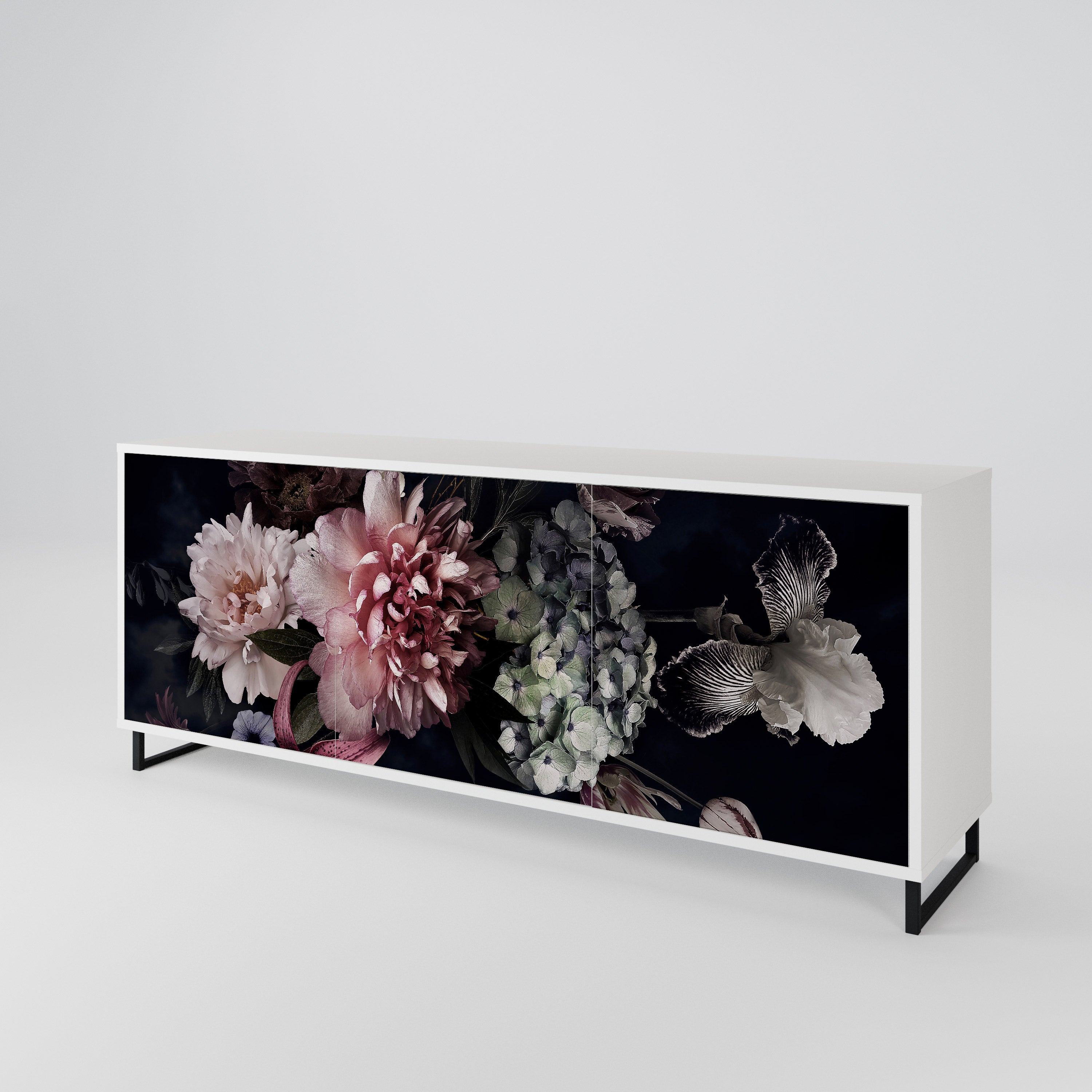 PURE BLOSSOM Komoda 3-drzwiowa korpus Biały