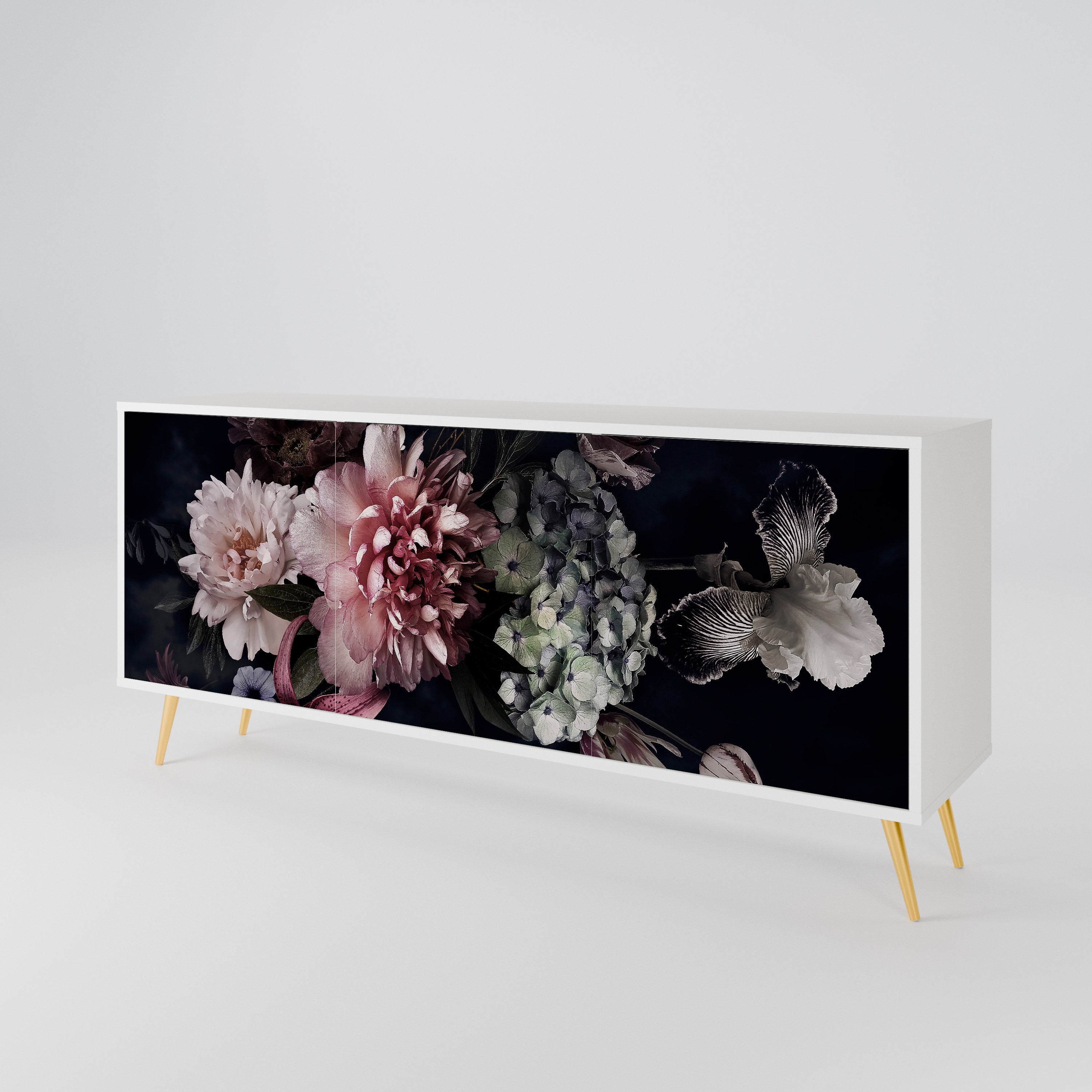 PURE BLOSSOM Komoda 3-drzwiowa korpus Biały