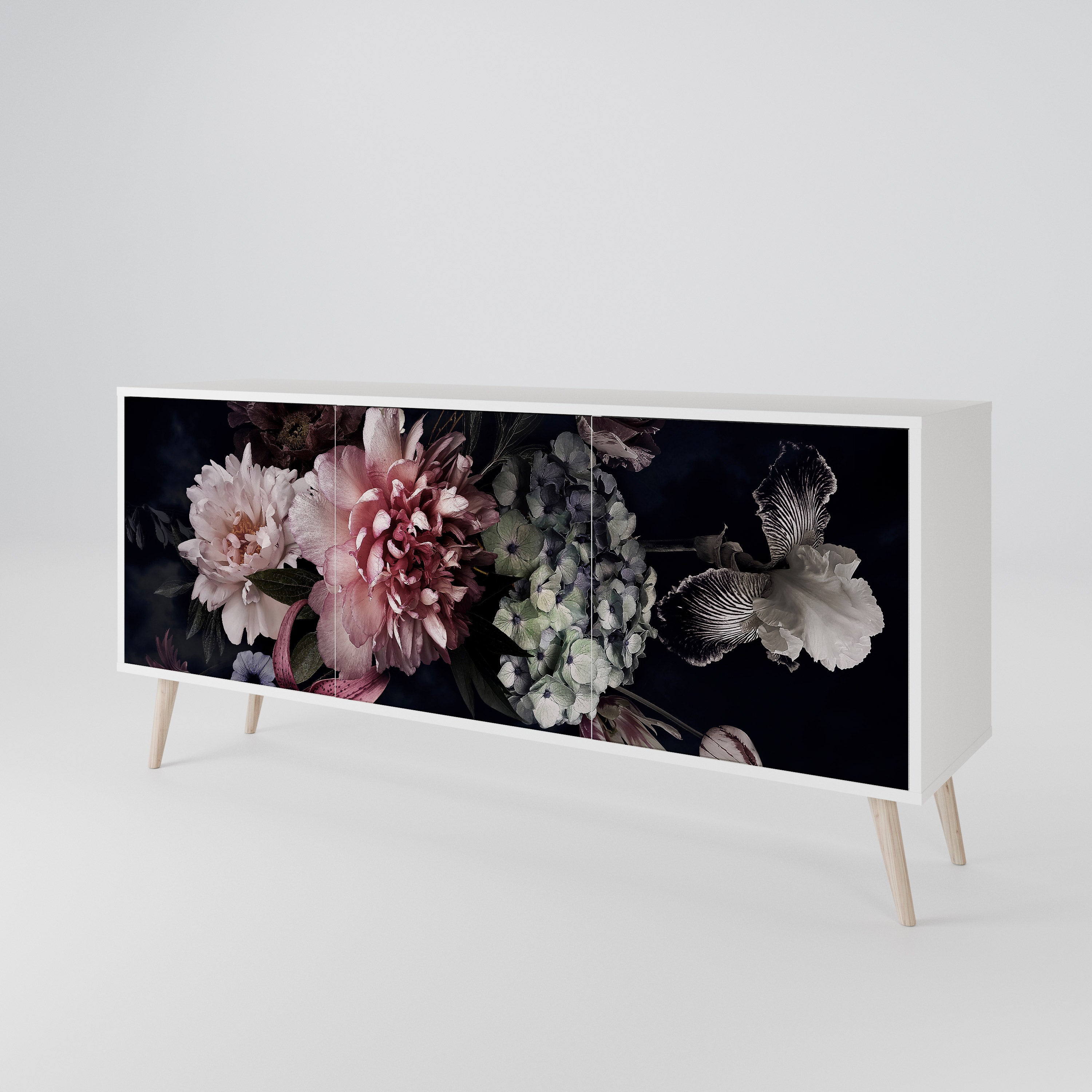 PURE BLOSSOM Komoda 3-drzwiowa korpus Biały