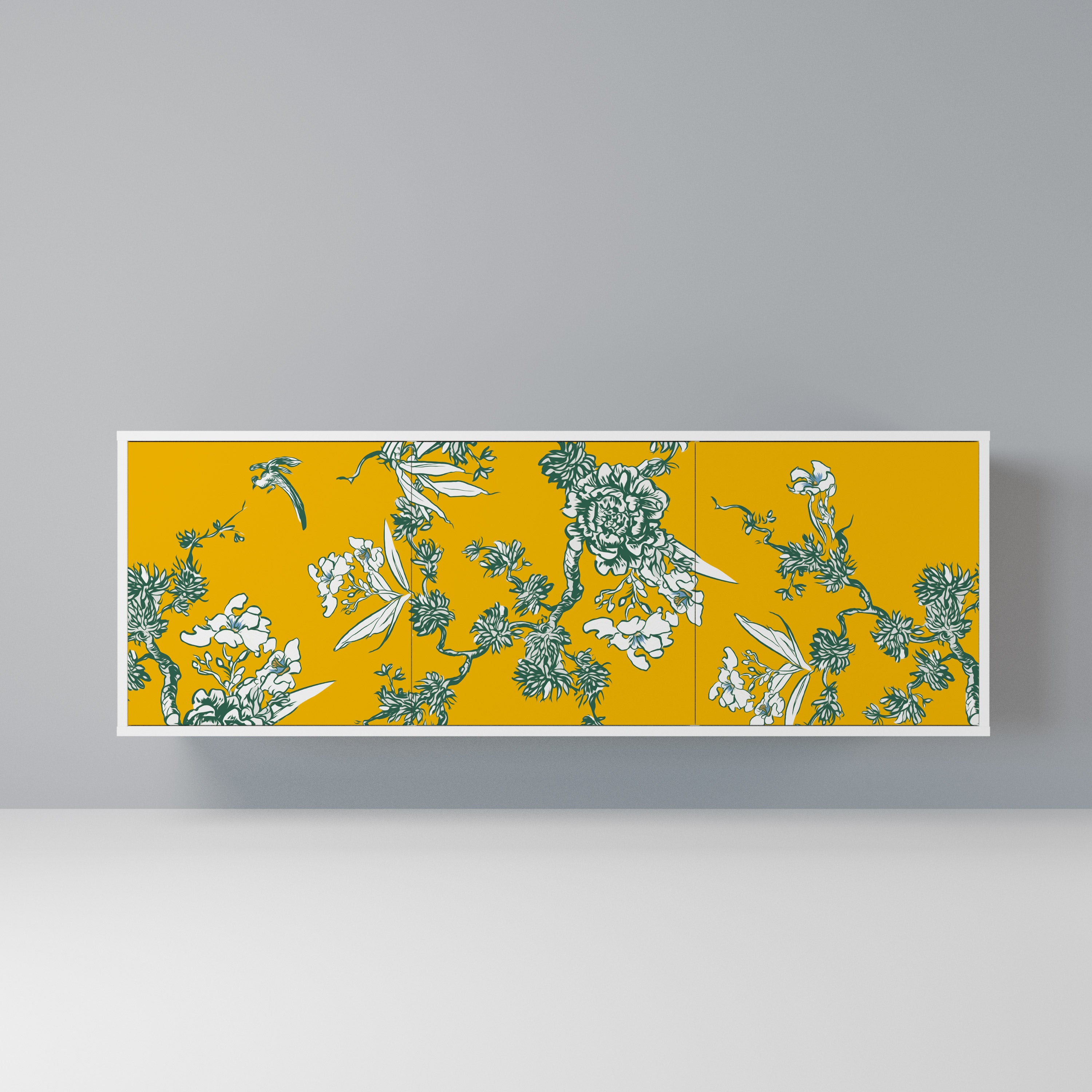YELLOW CHINOISERIE Komoda 3-drzwiowa korpus Biały