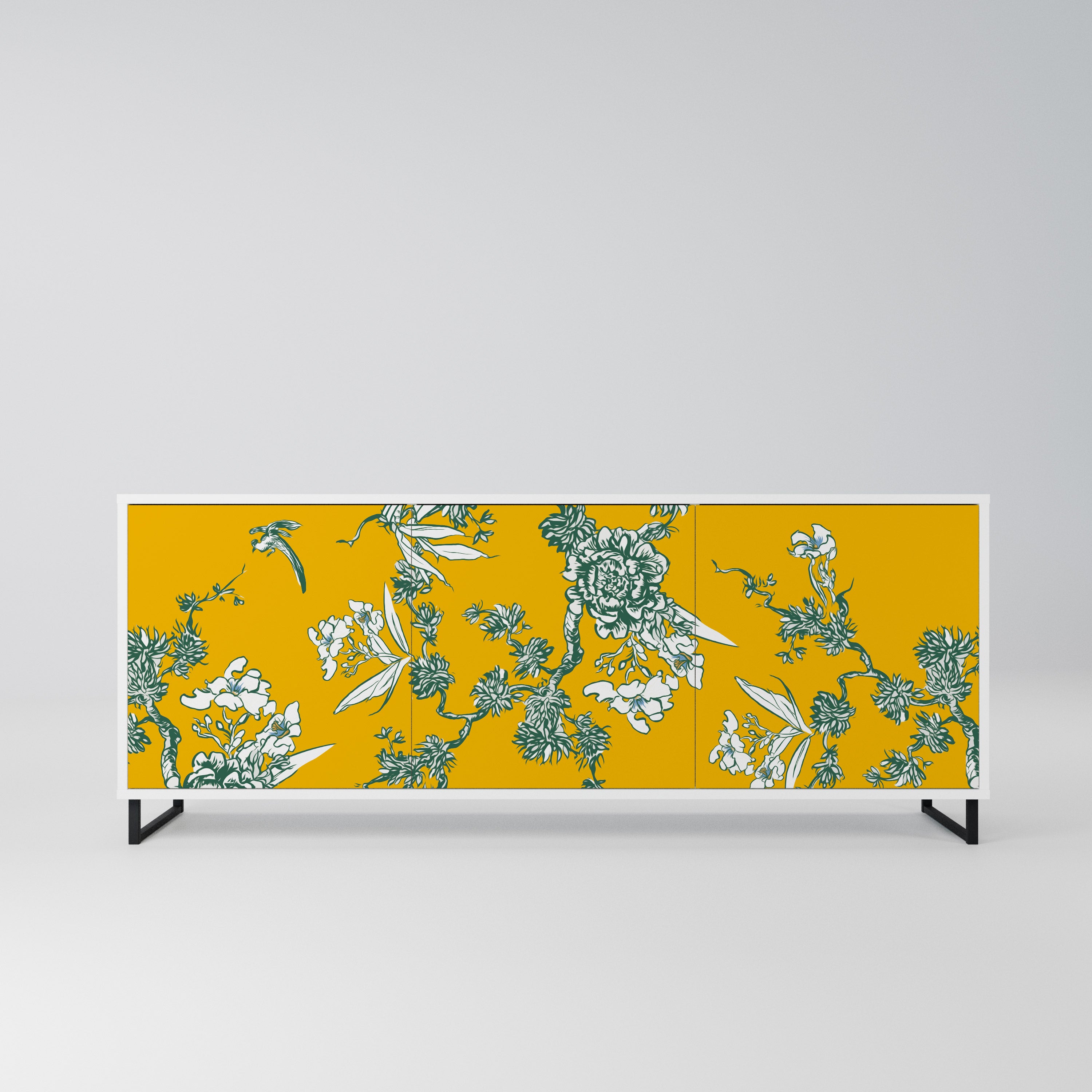 YELLOW CHINOISERIE Komoda 3-drzwiowa korpus Biały