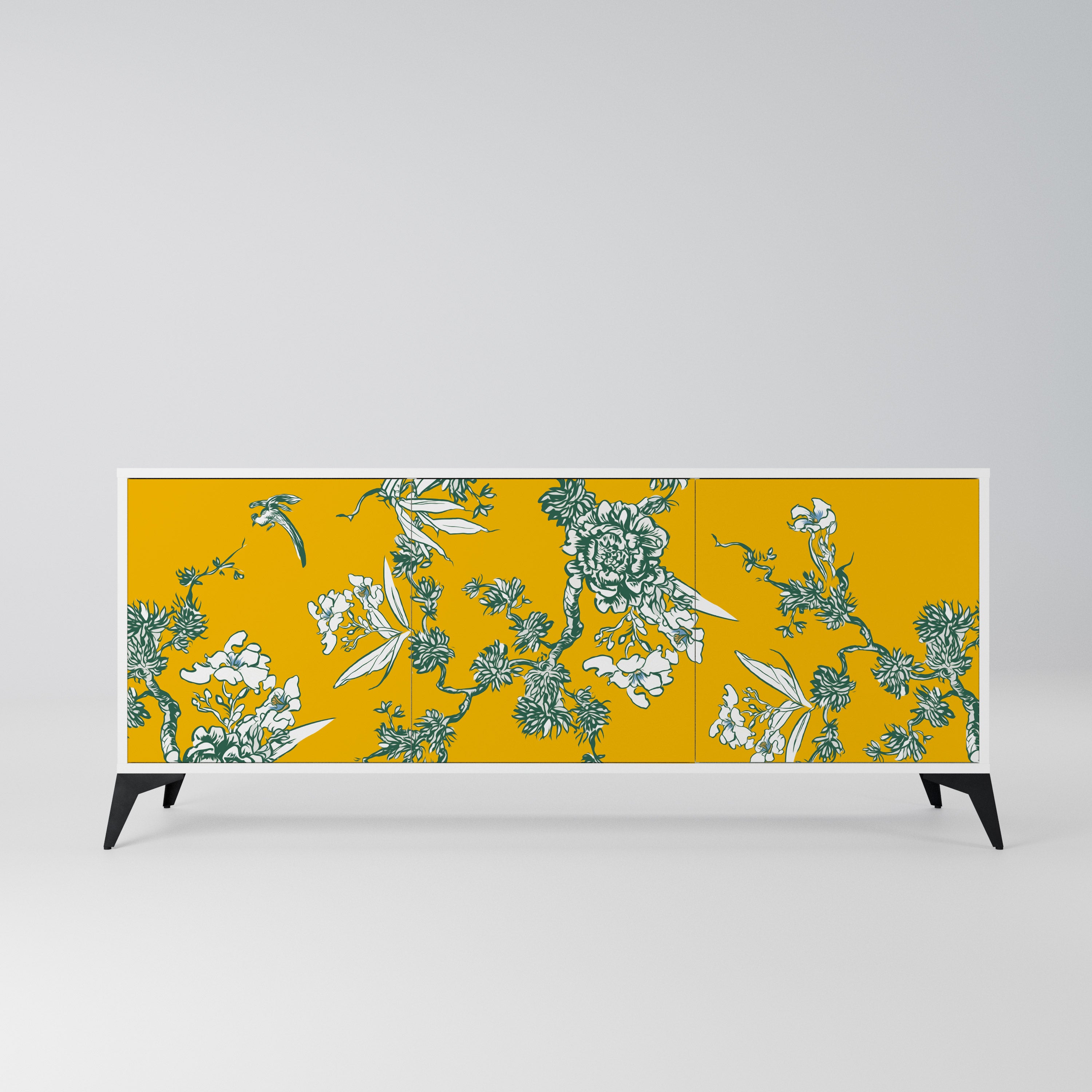 YELLOW CHINOISERIE Komoda 3-drzwiowa korpus Biały