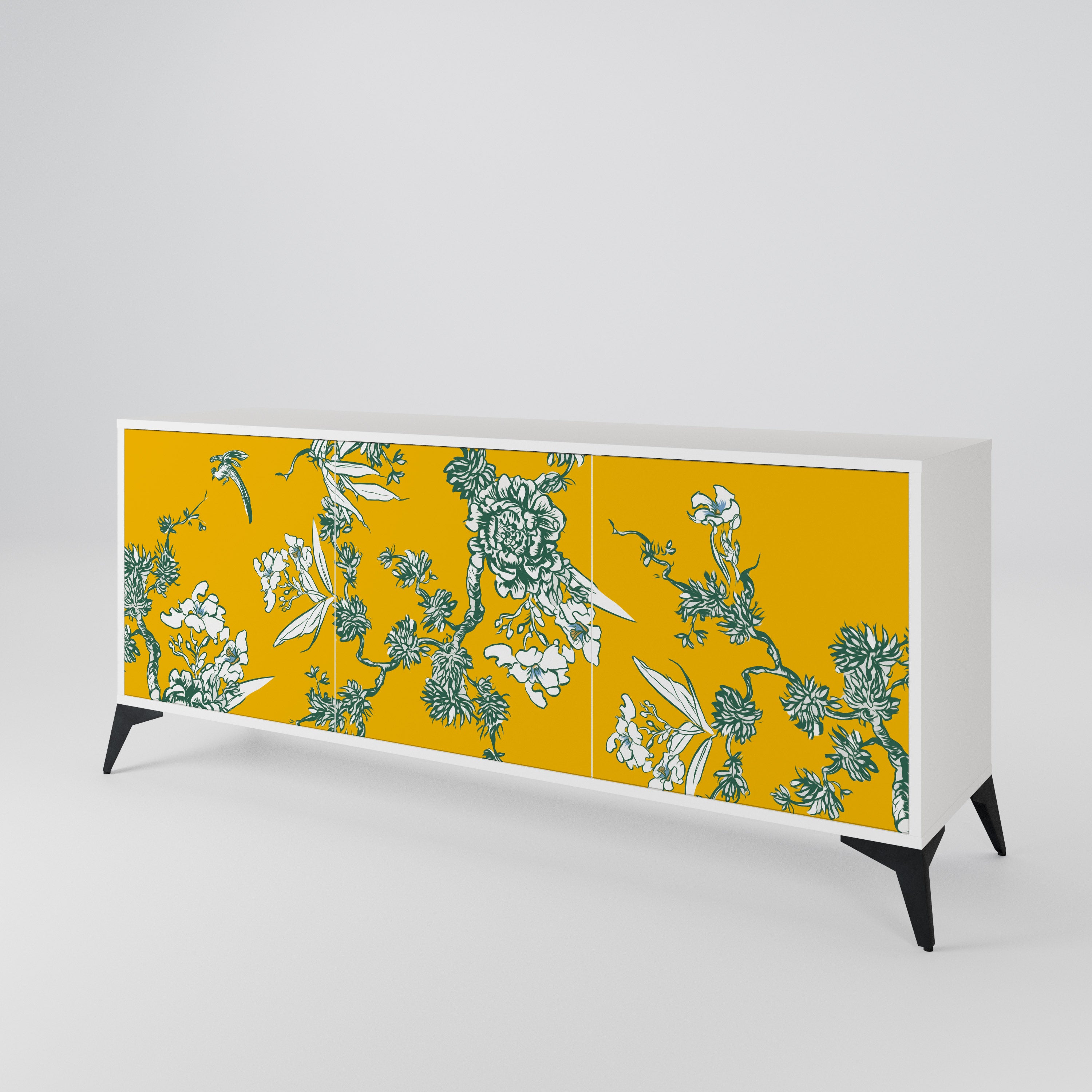 YELLOW CHINOISERIE Komoda 3-drzwiowa korpus Biały