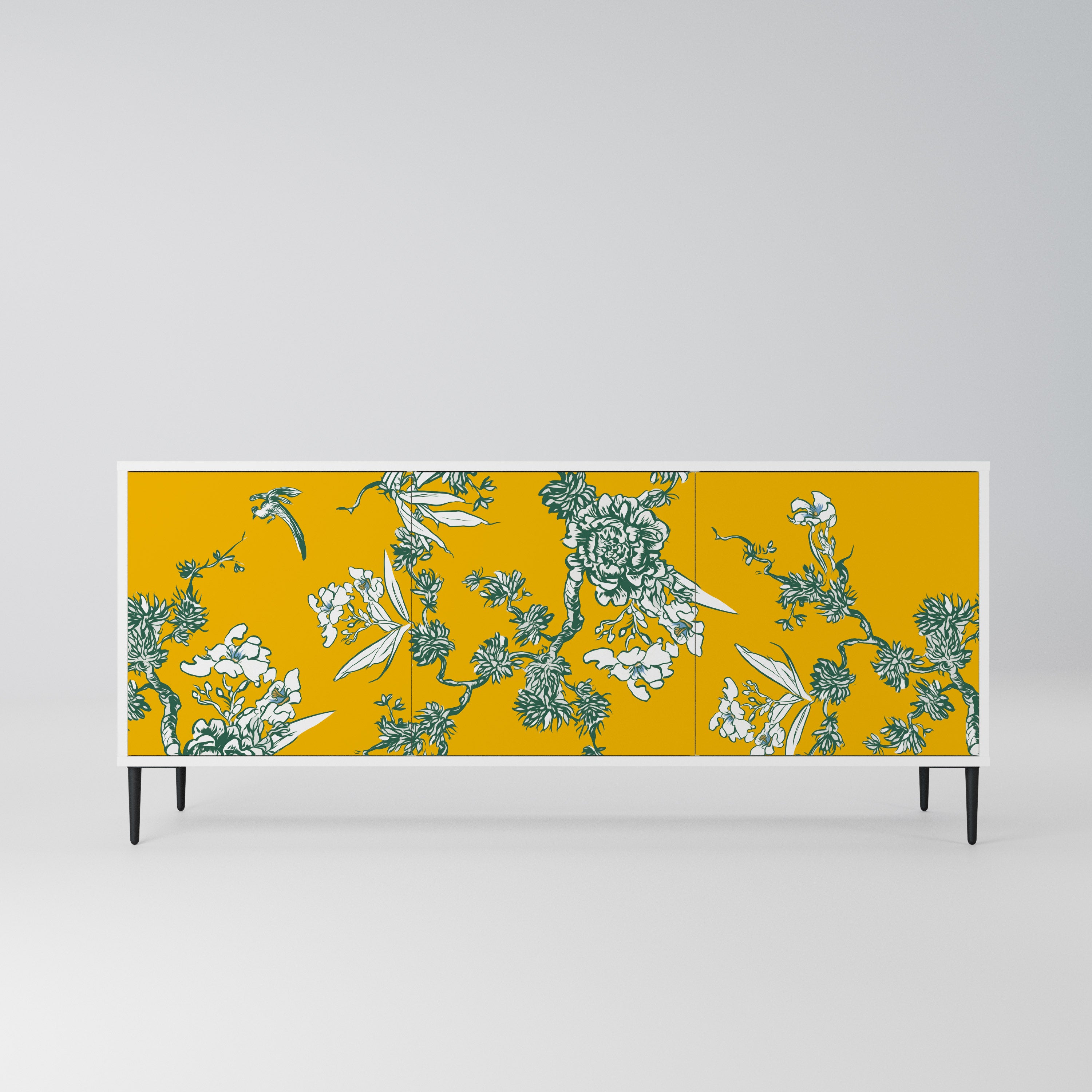 YELLOW CHINOISERIE Komoda 3-drzwiowa korpus Biały