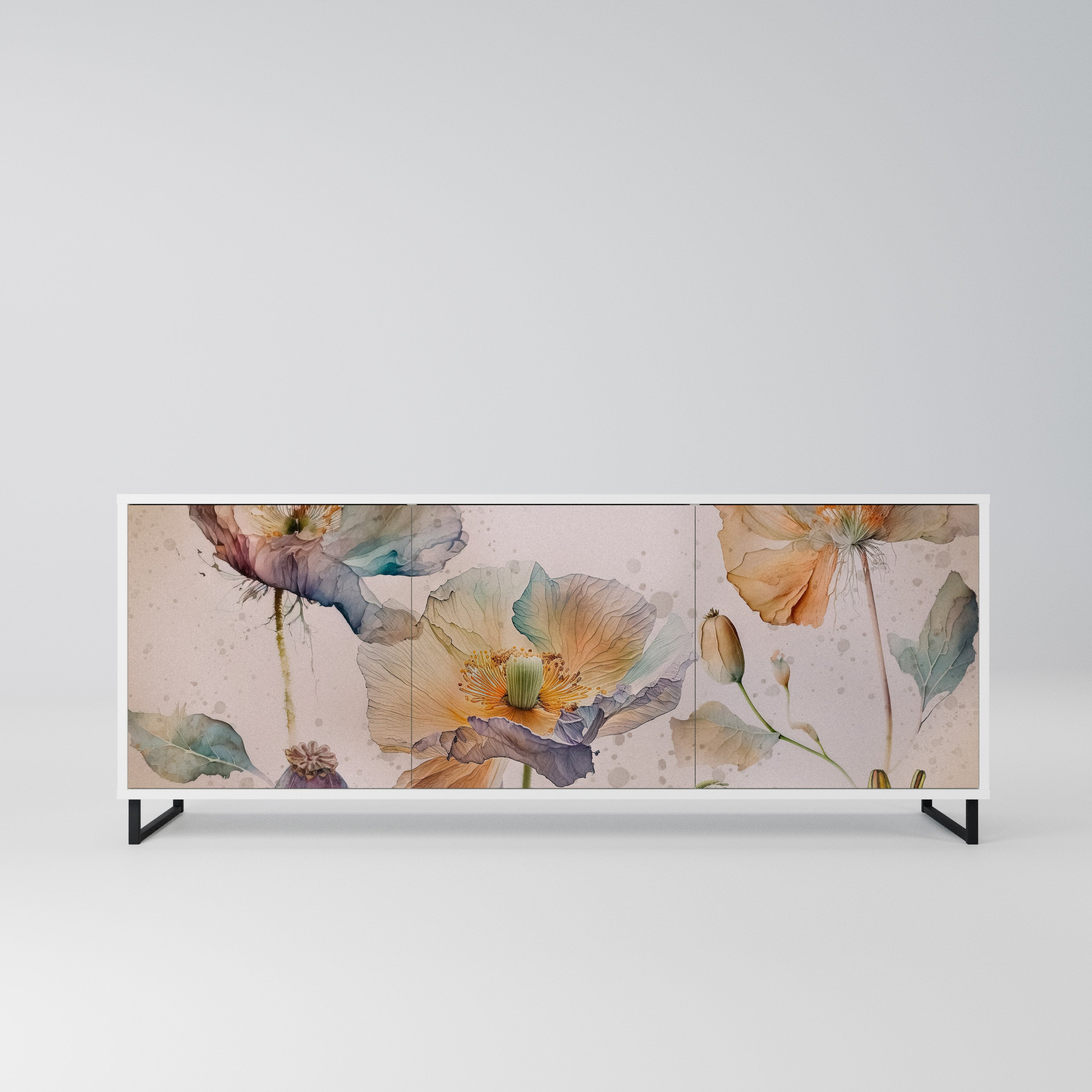 SOFTEN POPPY Komoda 3-drzwiowa korpus Biały