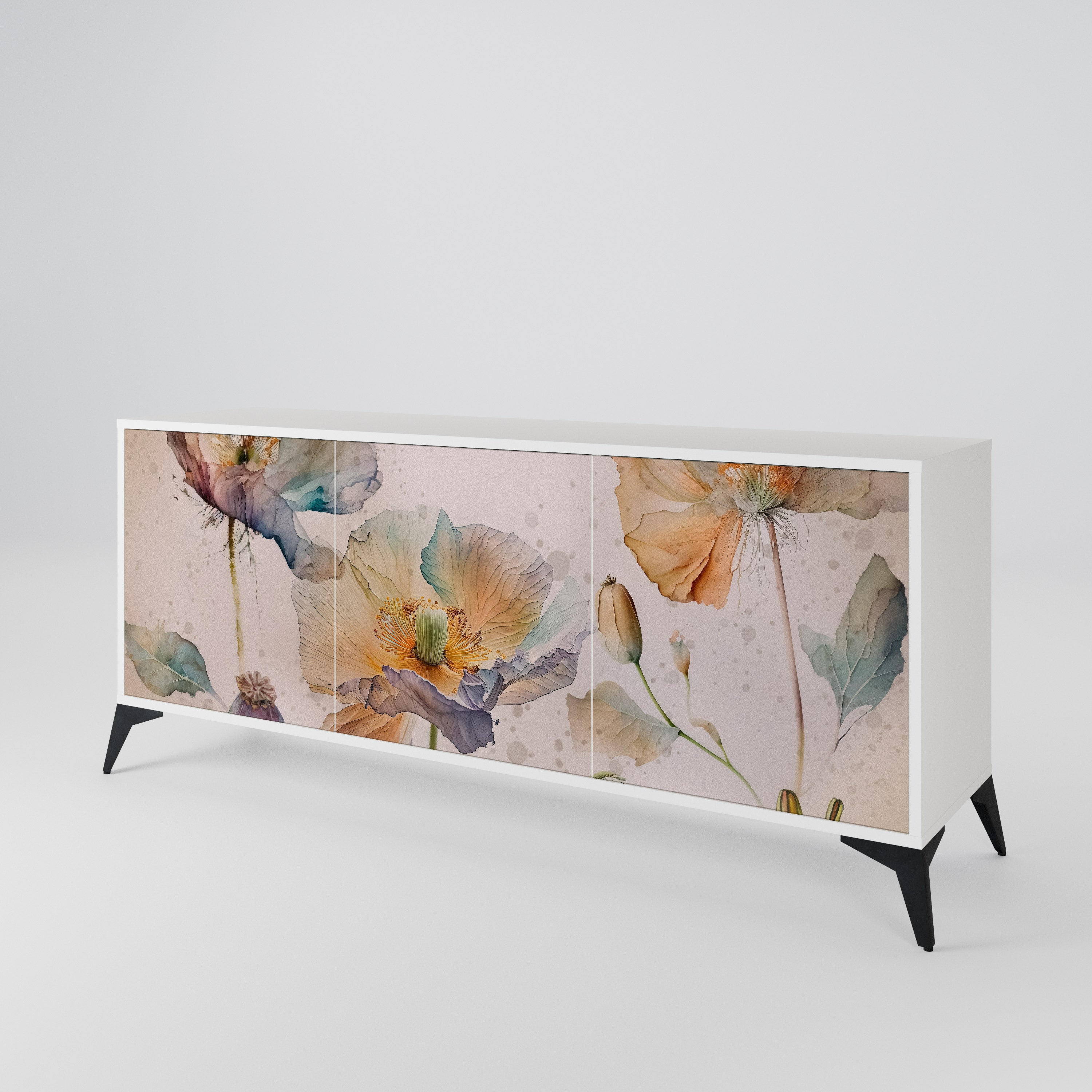 SOFTEN POPPY Komoda 3-drzwiowa korpus Biały