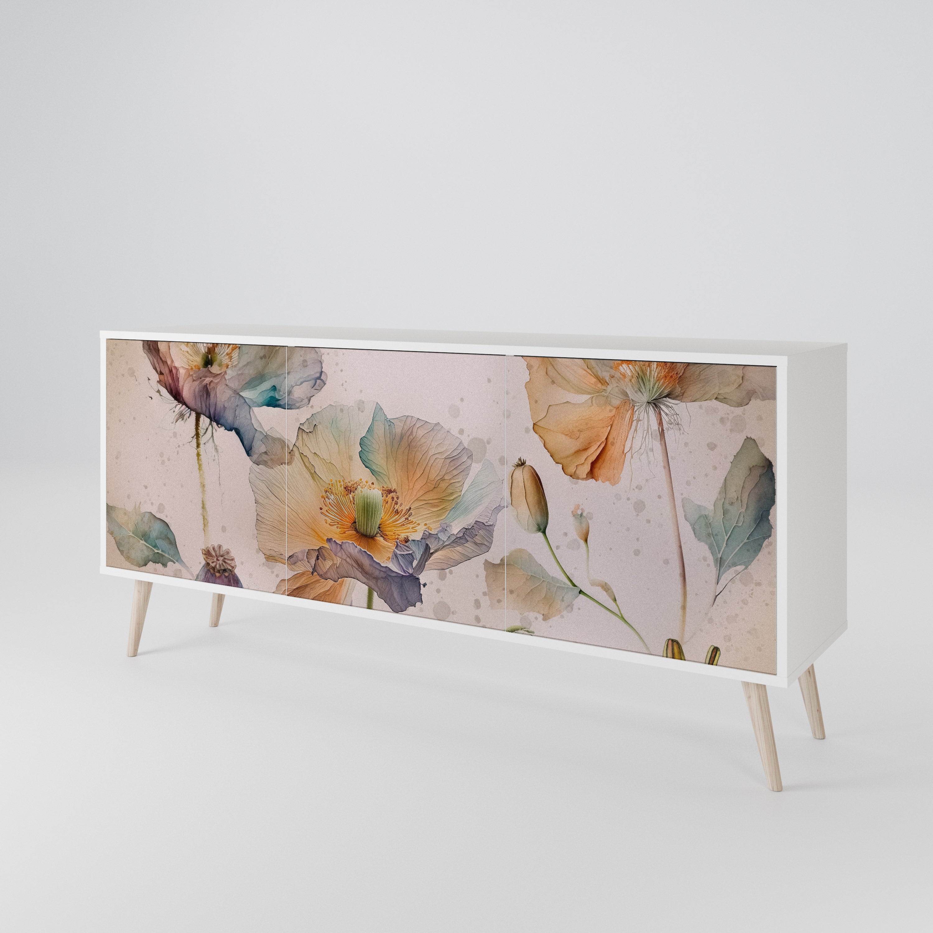 SOFTEN POPPY Komoda 3-drzwiowa korpus Biały