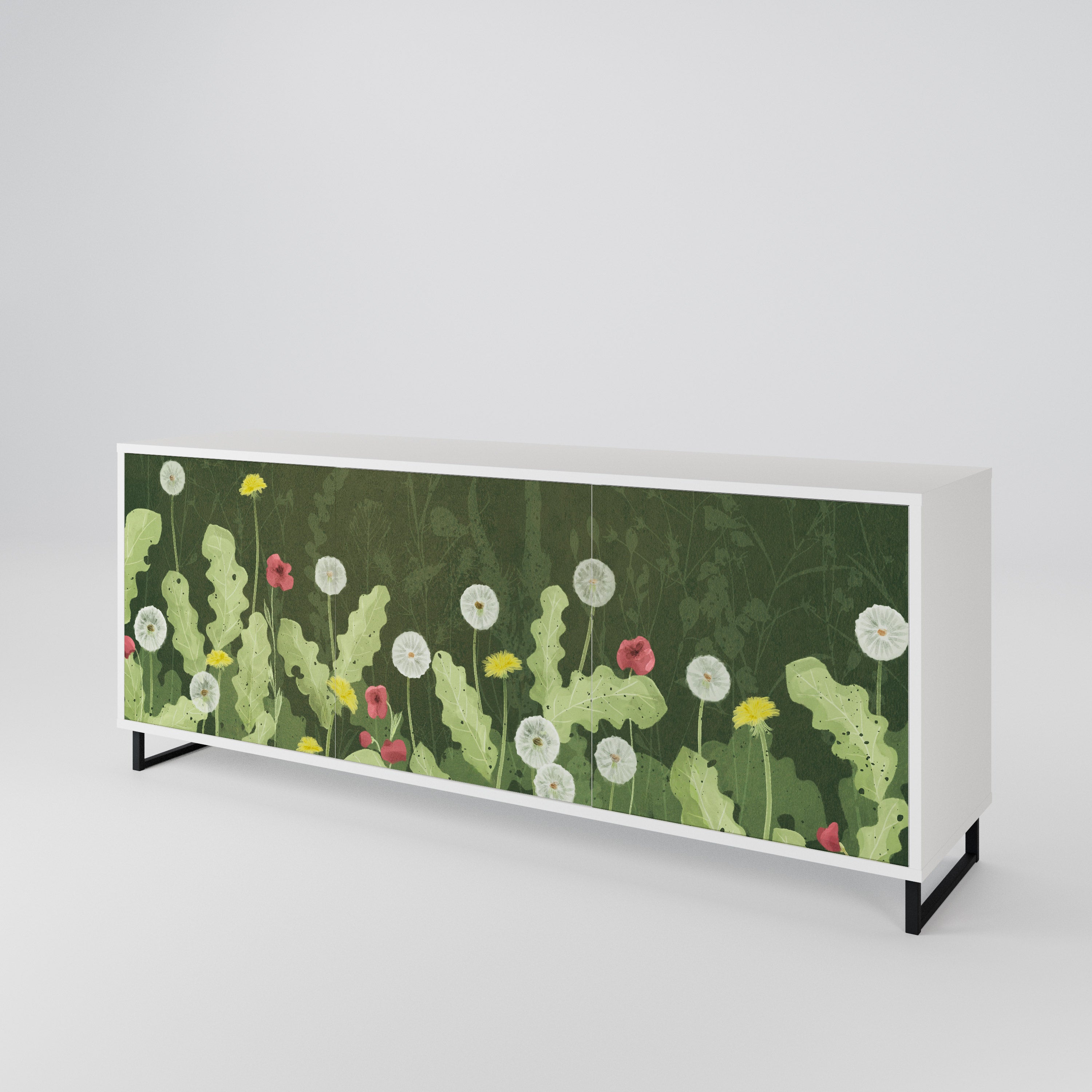 DANDELION AMUSE Komoda 3-drzwiowa korpus Biały