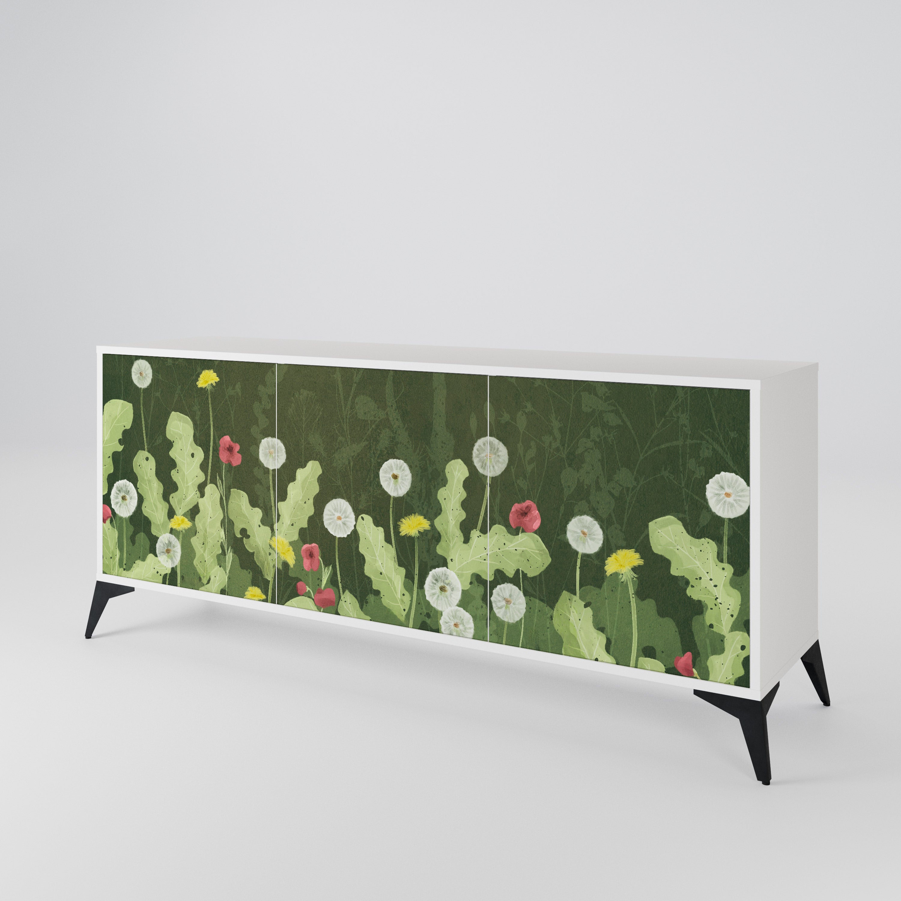 DANDELION AMUSE Komoda 3-drzwiowa korpus Biały