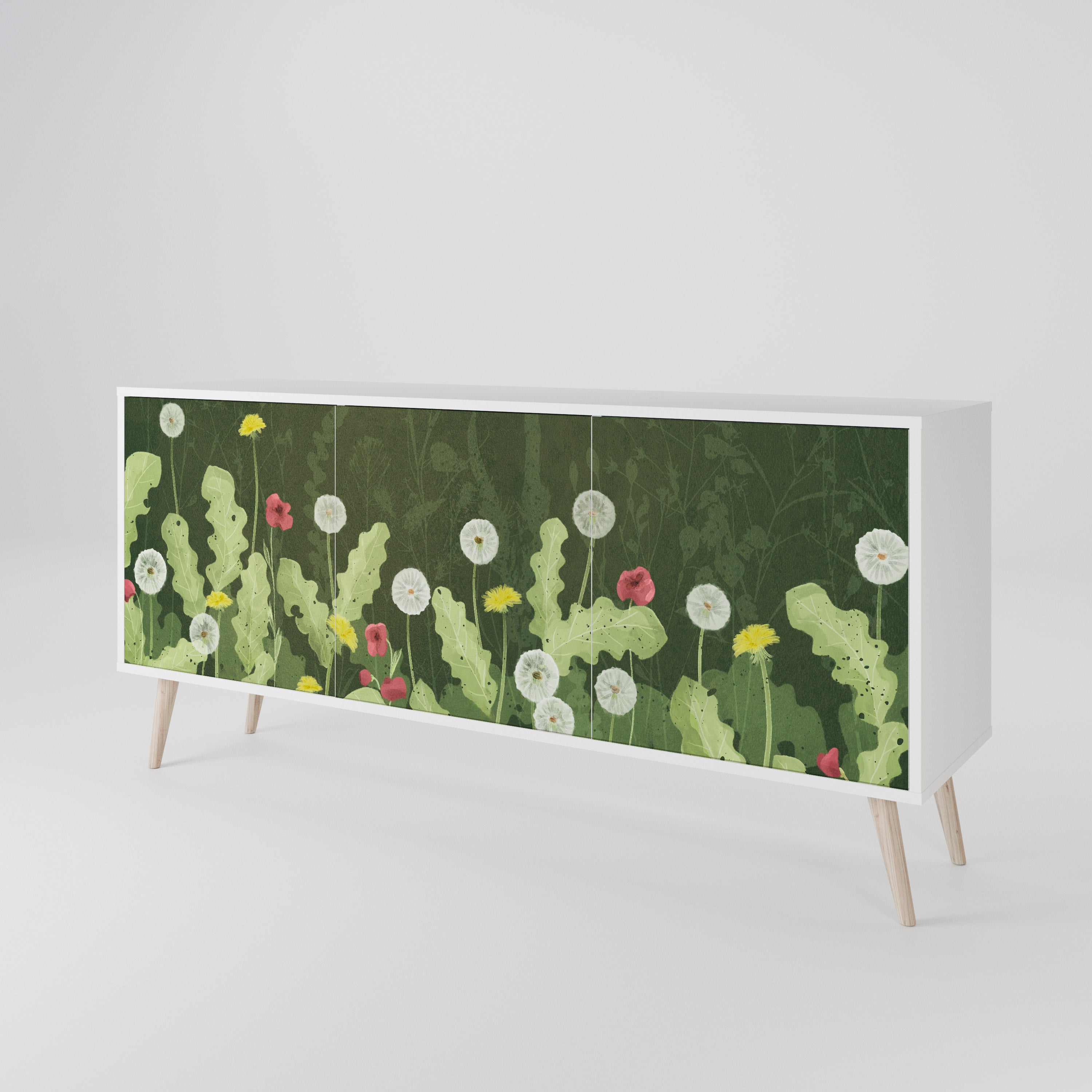 DANDELION AMUSE Komoda 3-drzwiowa korpus Biały
