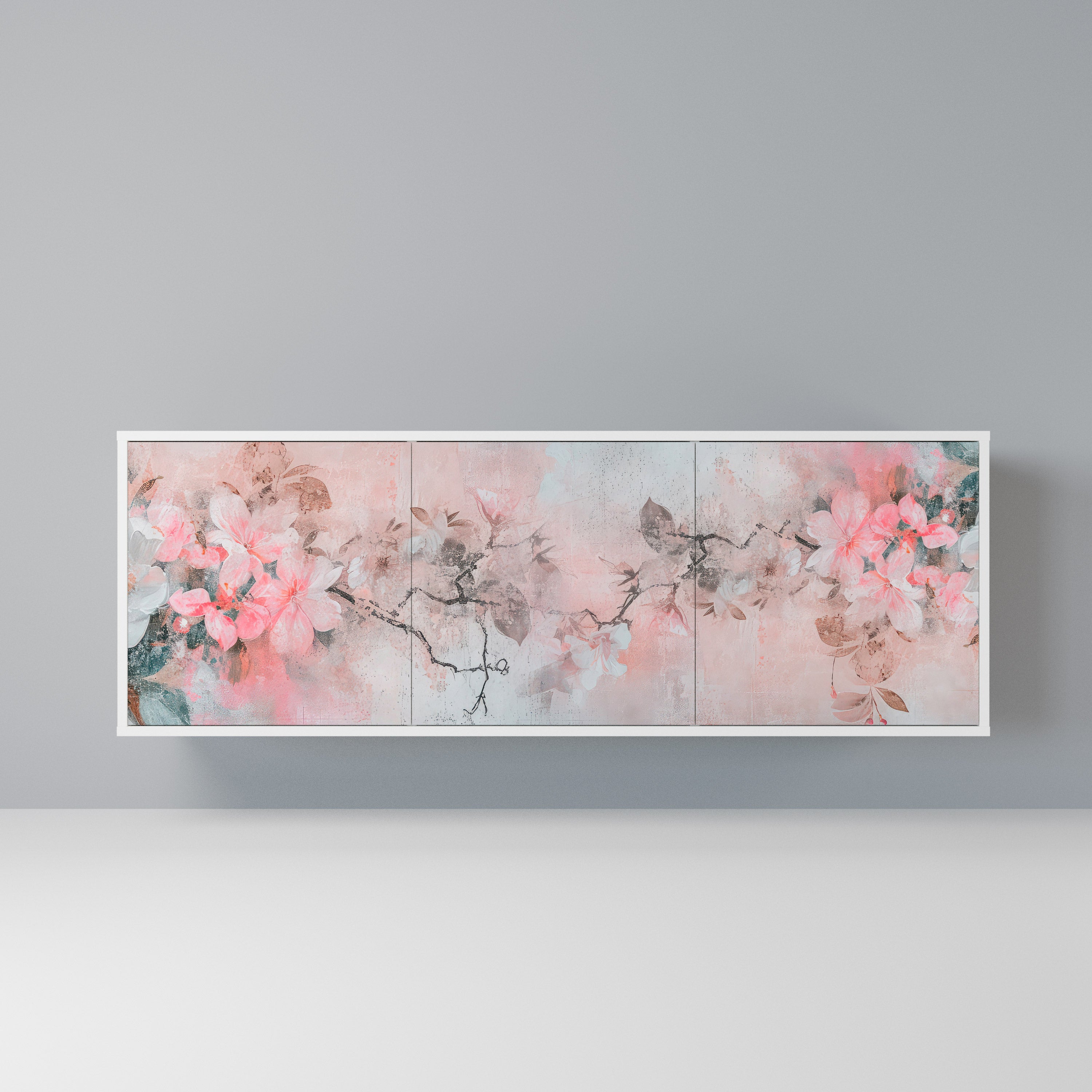 CHERRY BLOSSOM Komoda 3-drzwiowa korpus Biały