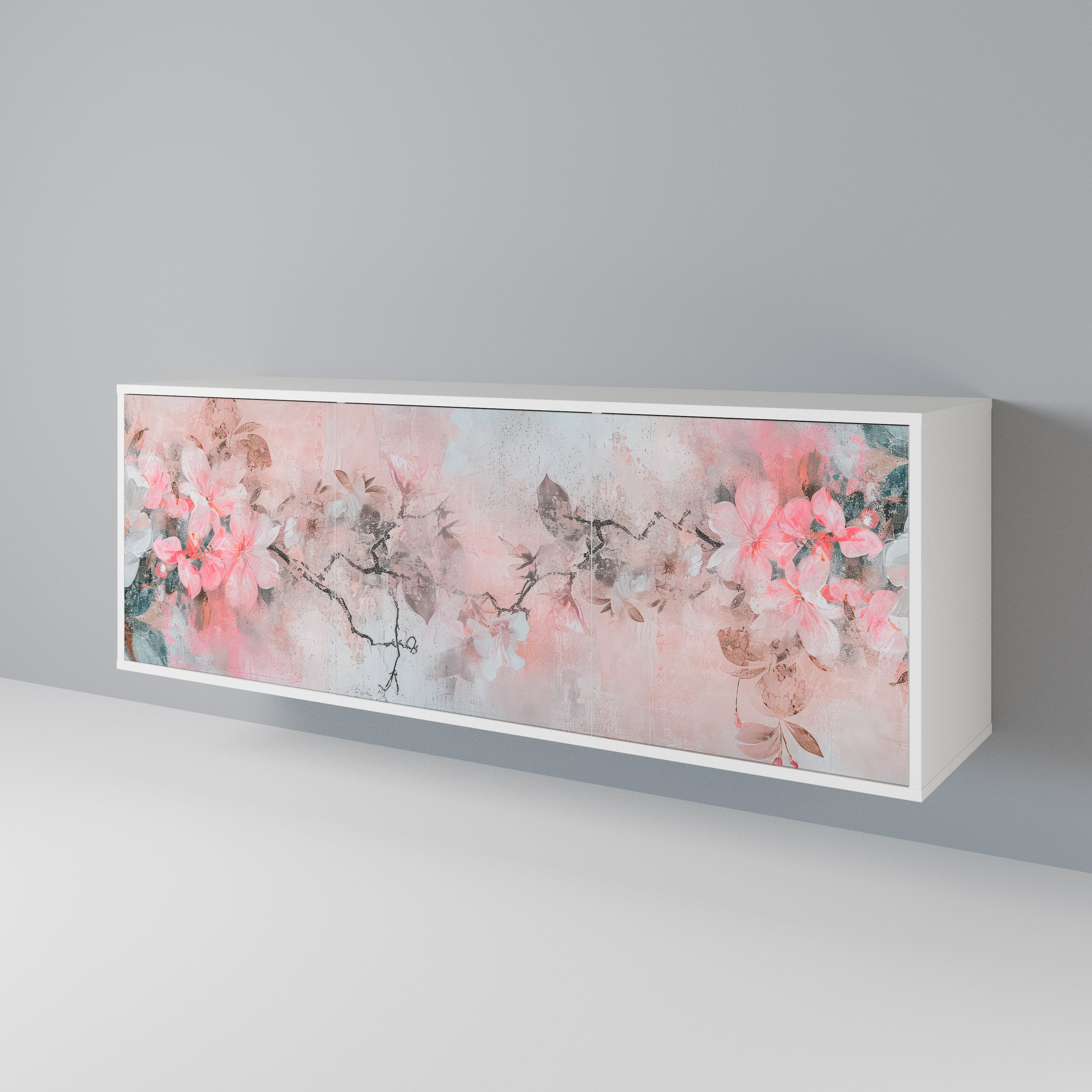 CHERRY BLOSSOM Komoda 3-drzwiowa korpus Biały