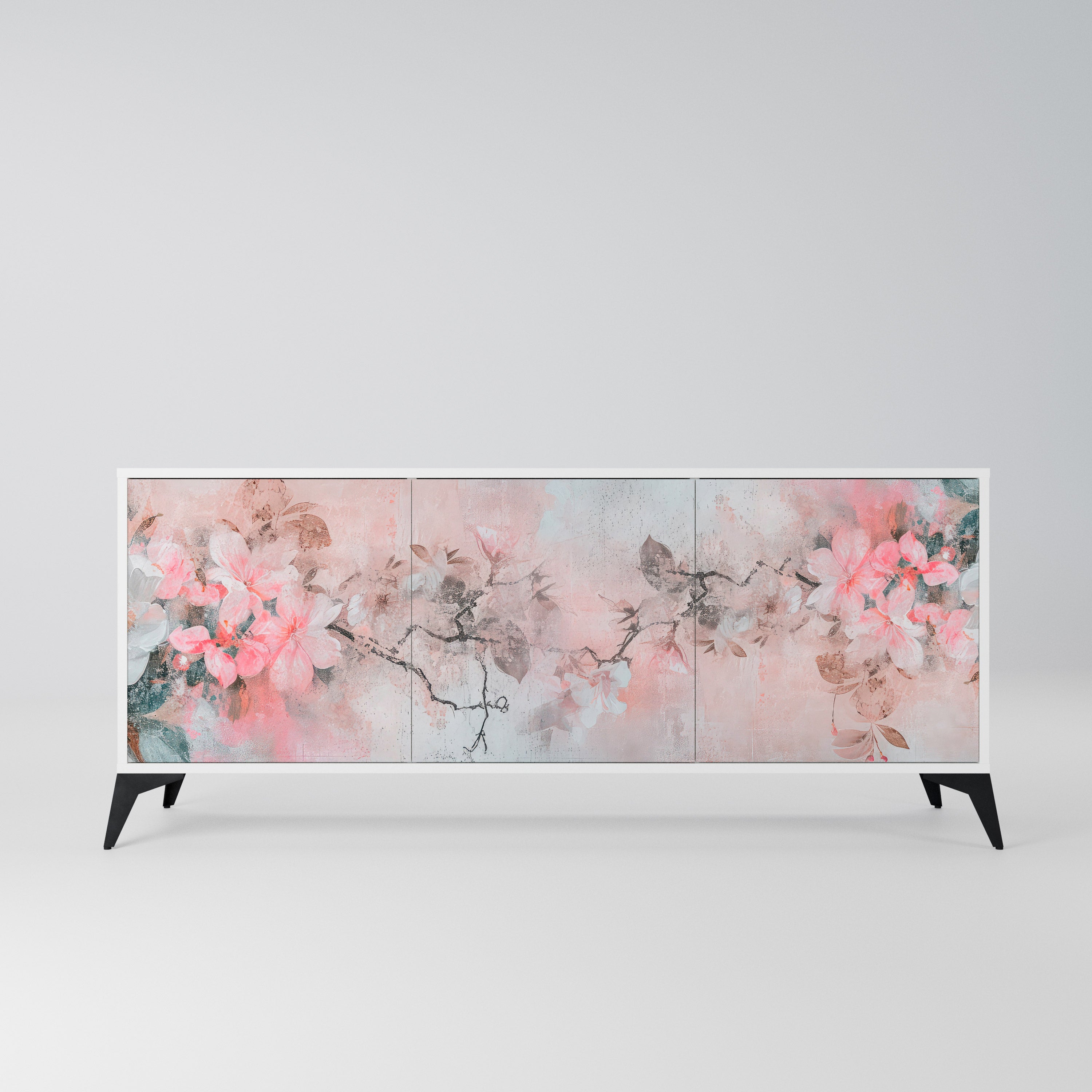 CHERRY BLOSSOM Komoda 3-drzwiowa korpus Biały