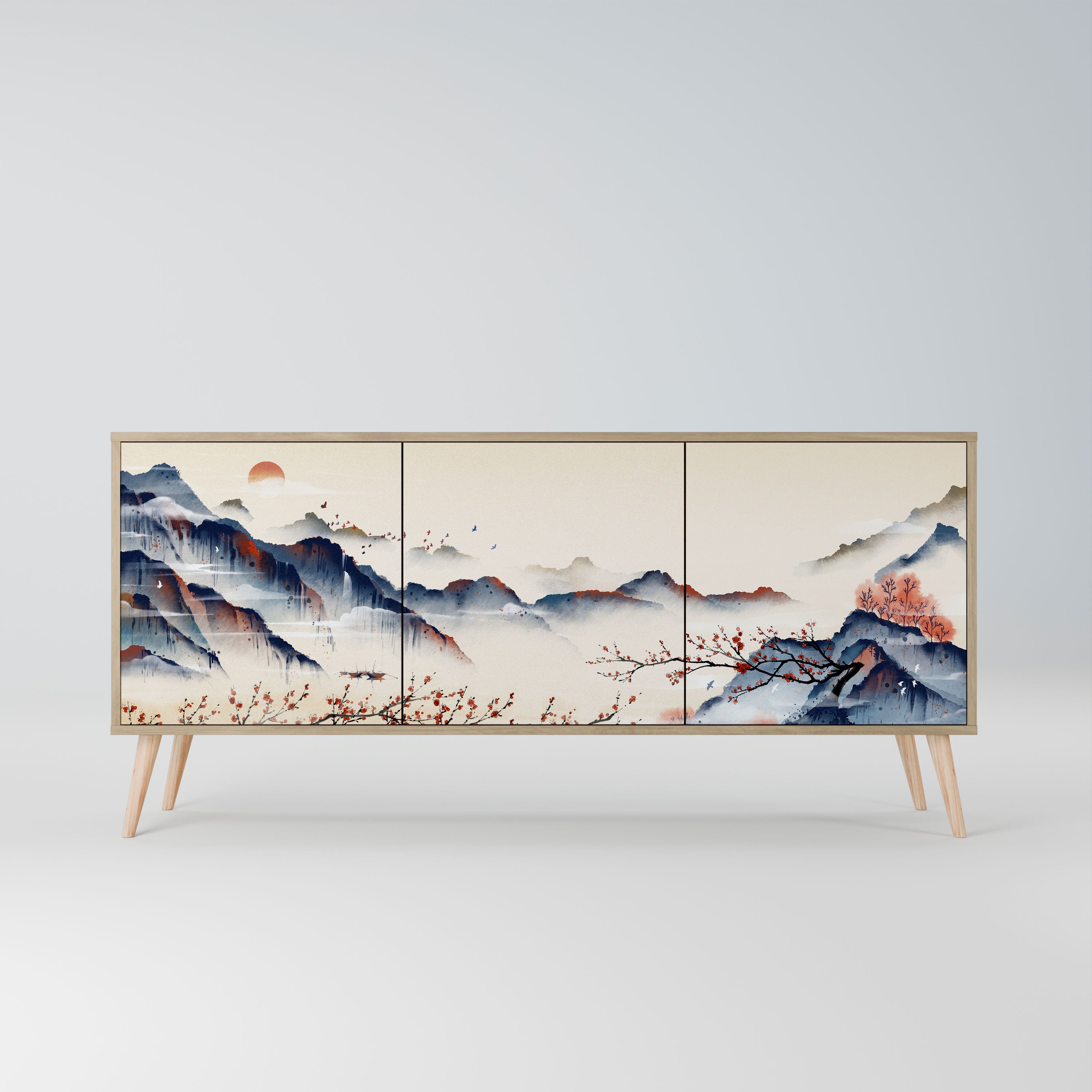 JAPANESE LANDSCAPE Komoda 3-drzwiowa